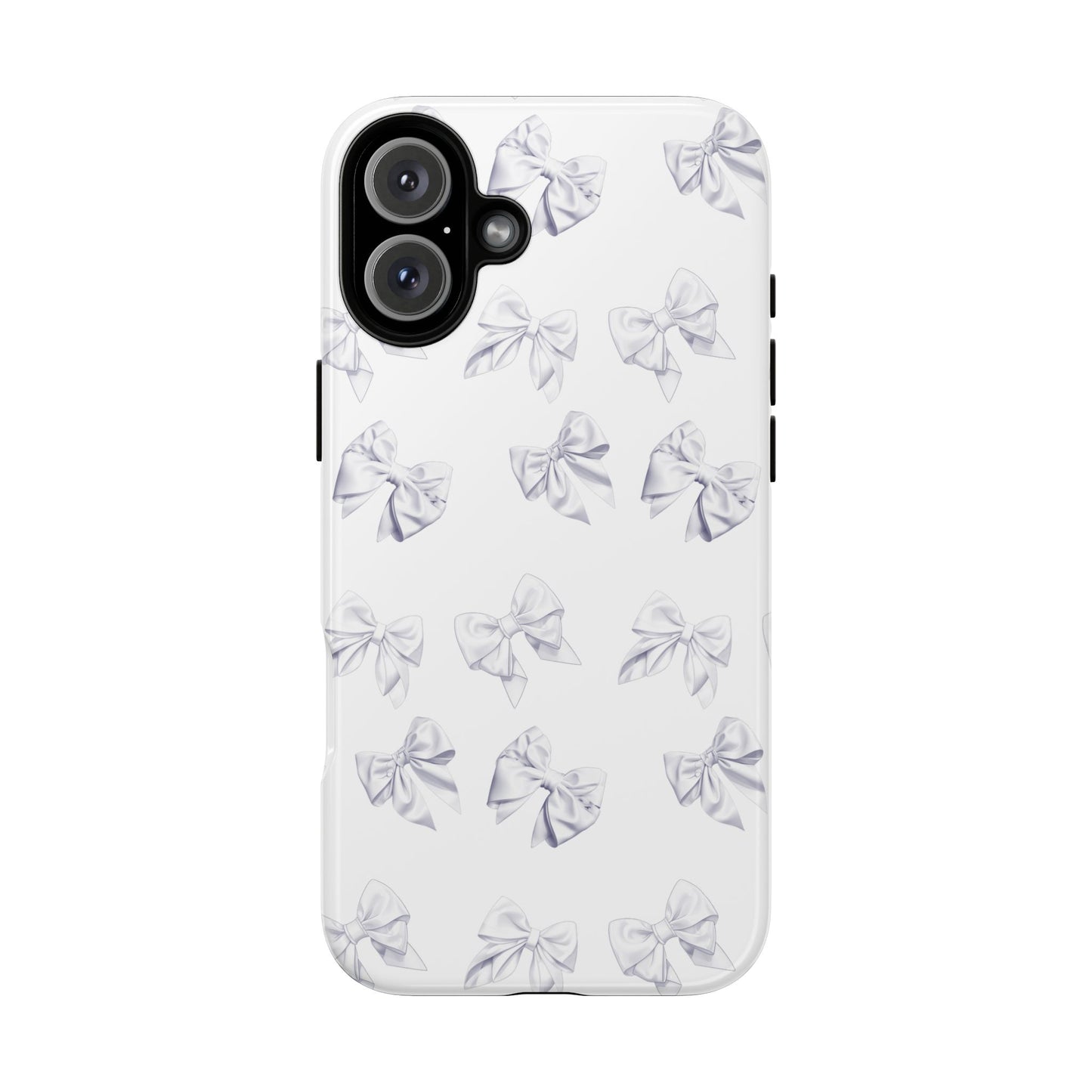 Bow Phone Case White on White