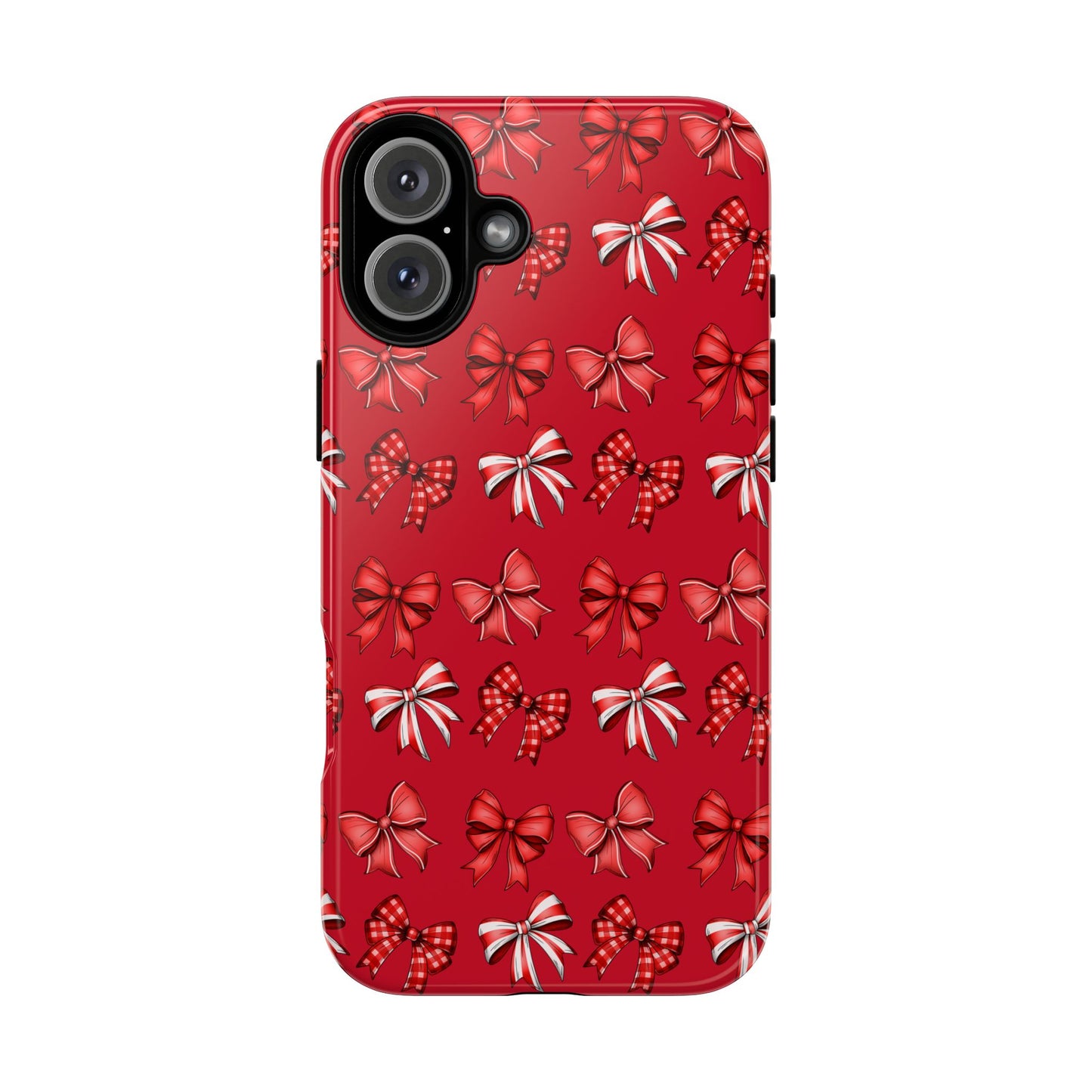 Christmas Bow Phone Case Red