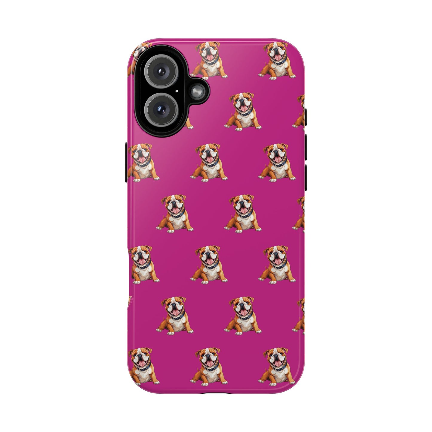 Bulldog Phone Case Pink