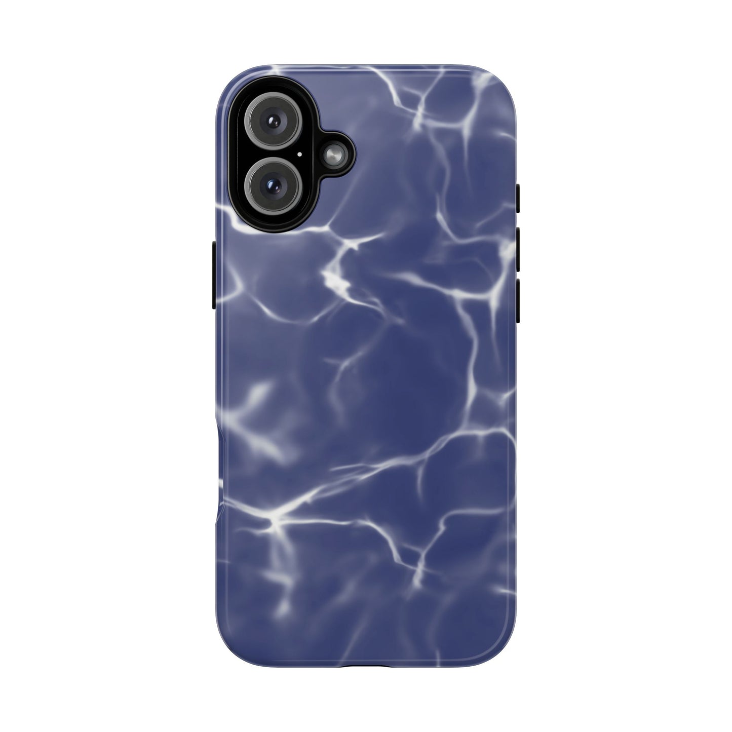 Marble Print Phone Case Dark Blue