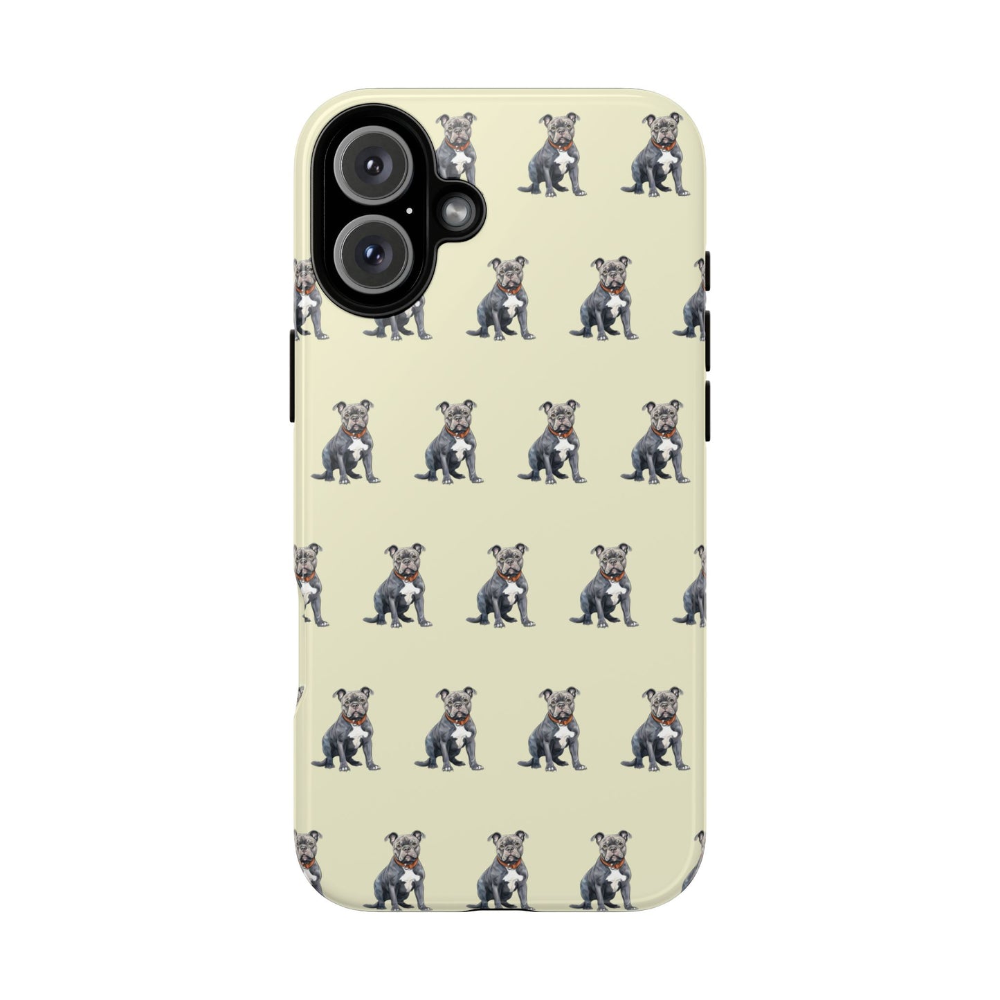 Pitbull Phone Case Cream