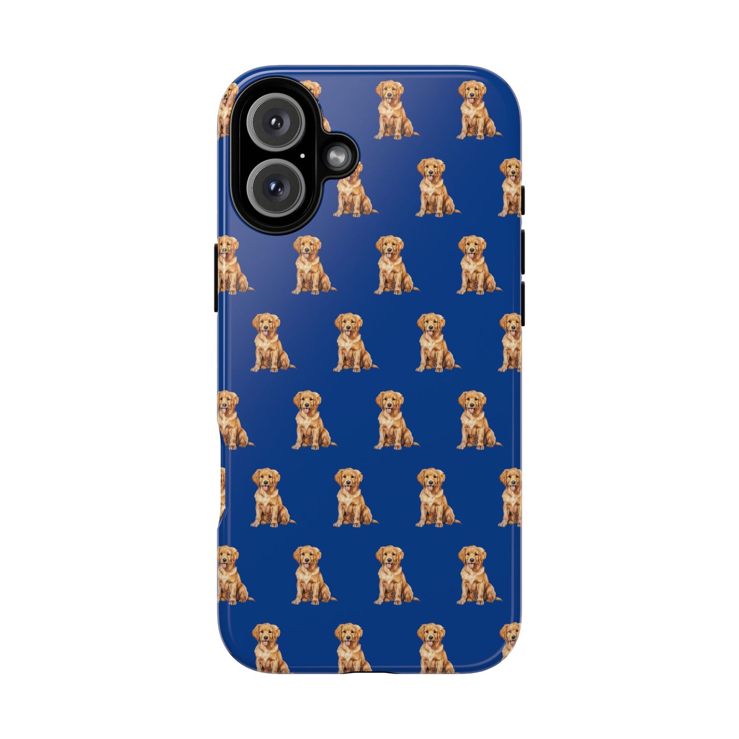 Golden Retriever Phone Case Blue