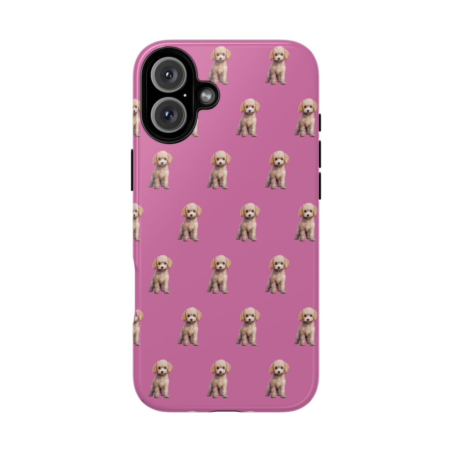 Poodle Phone Case Pink