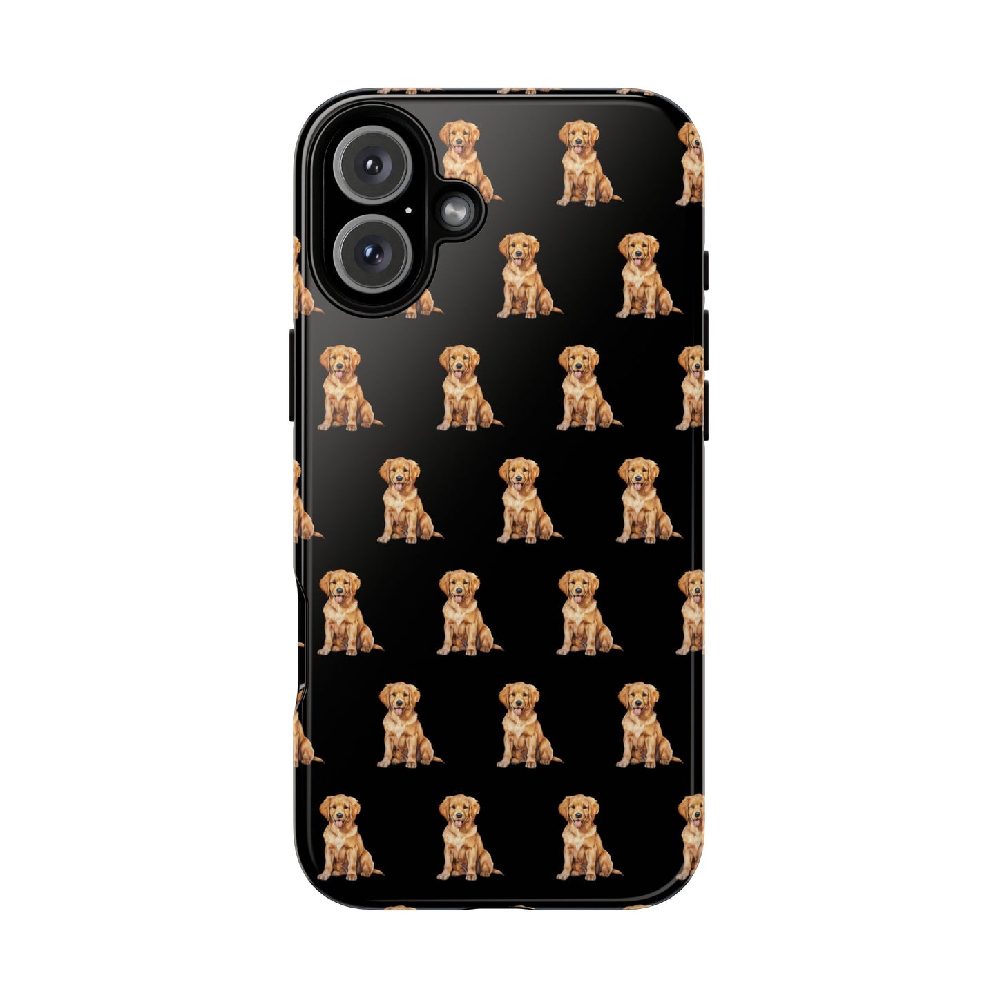 Golden Retriever Phone Case Black