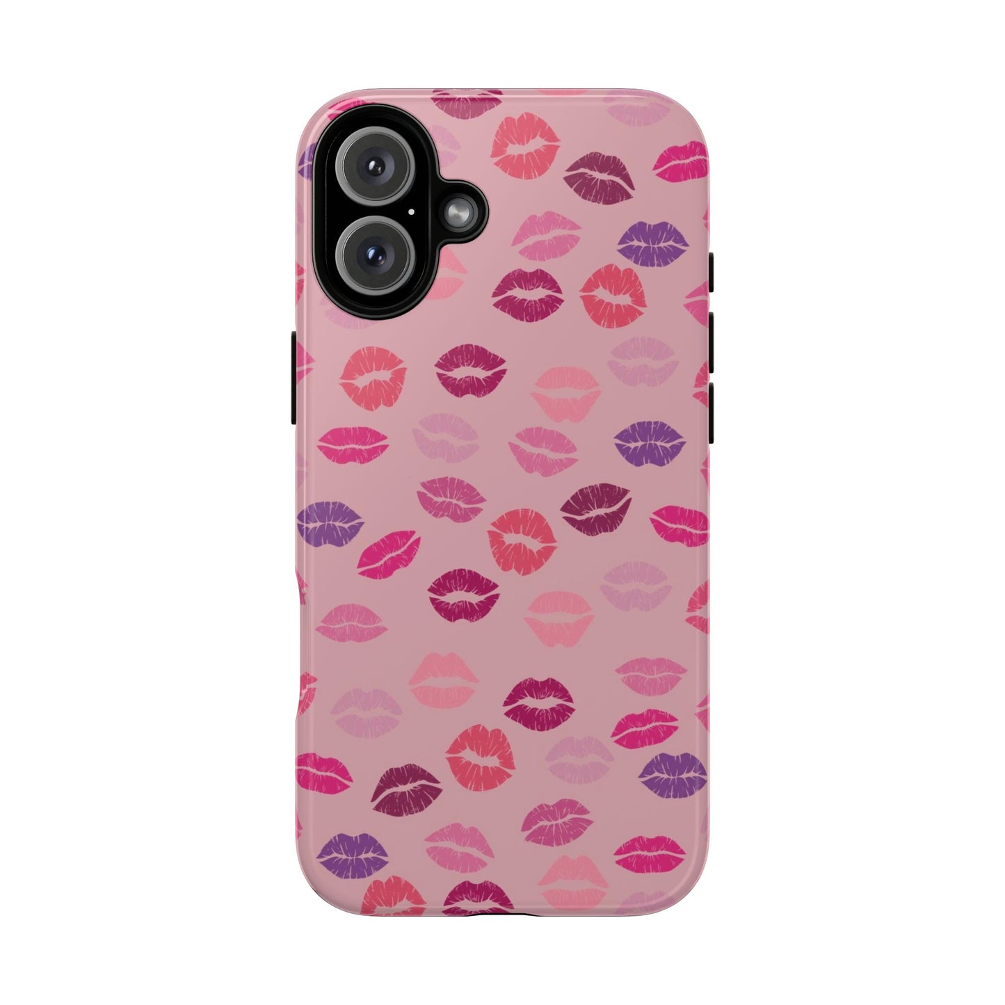 Lipstick Kisses Phone Case Pink