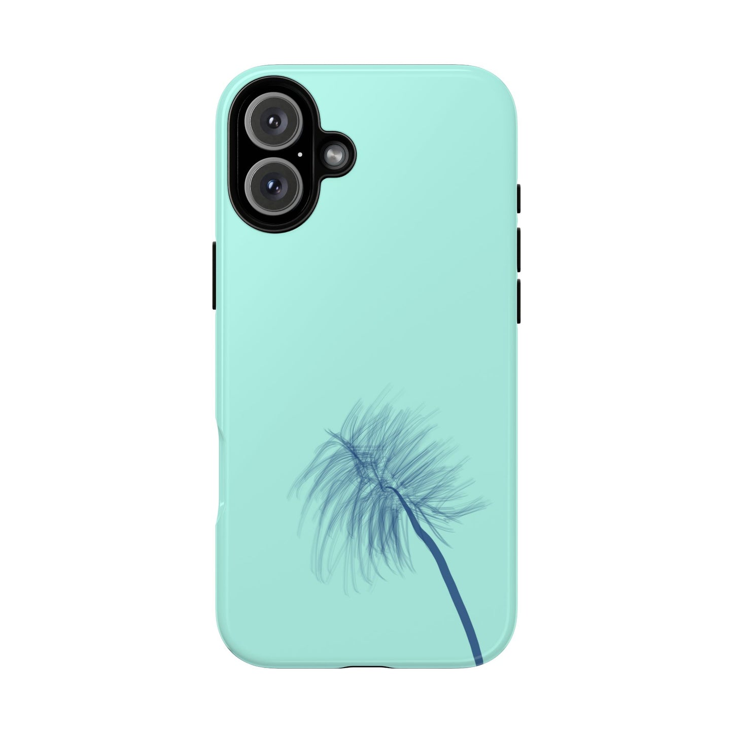 Dandelion Blowball Phone Case Aqua