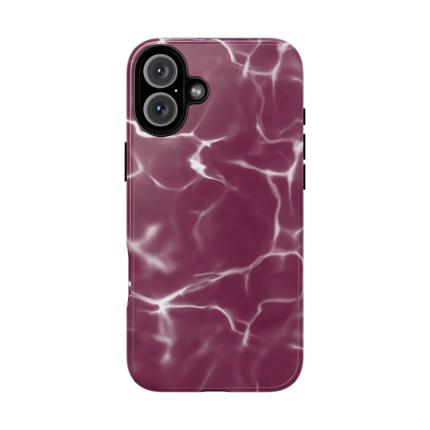 Marble Print Phone Case Maroon