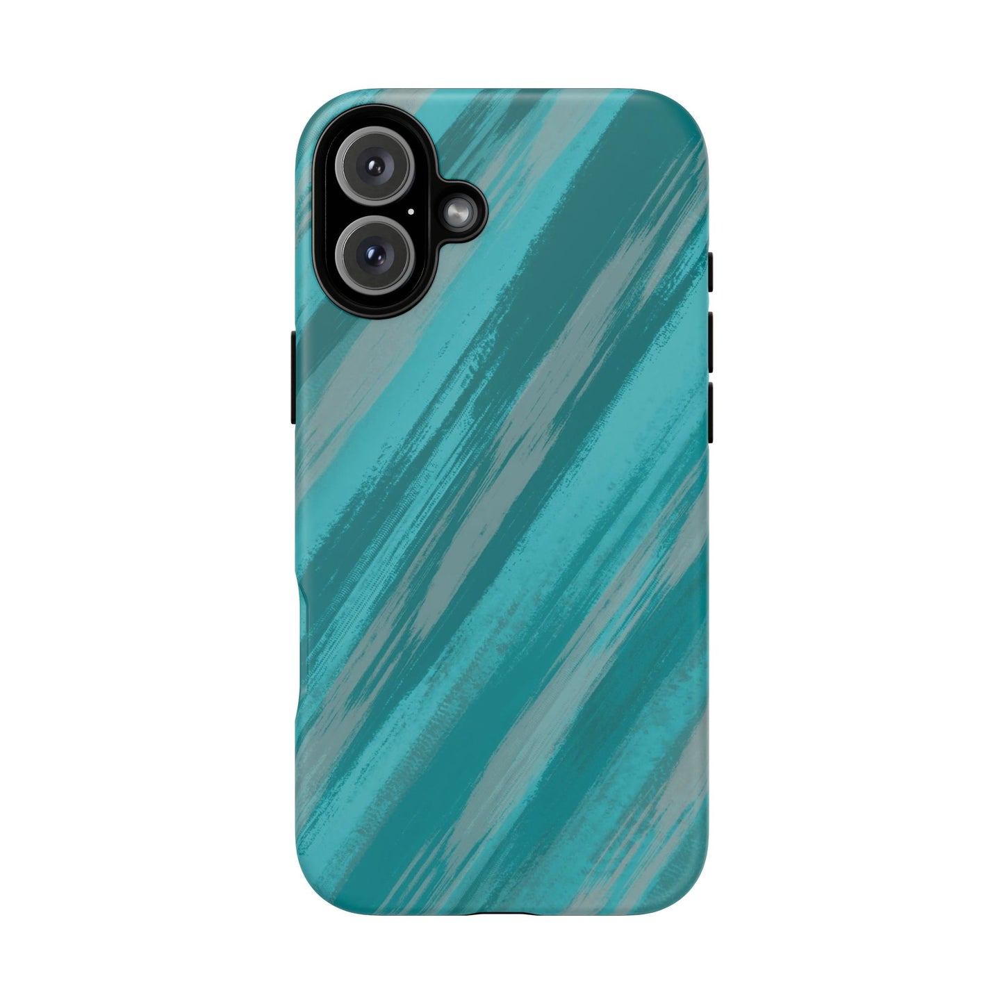 Striped Phone Case Aqua