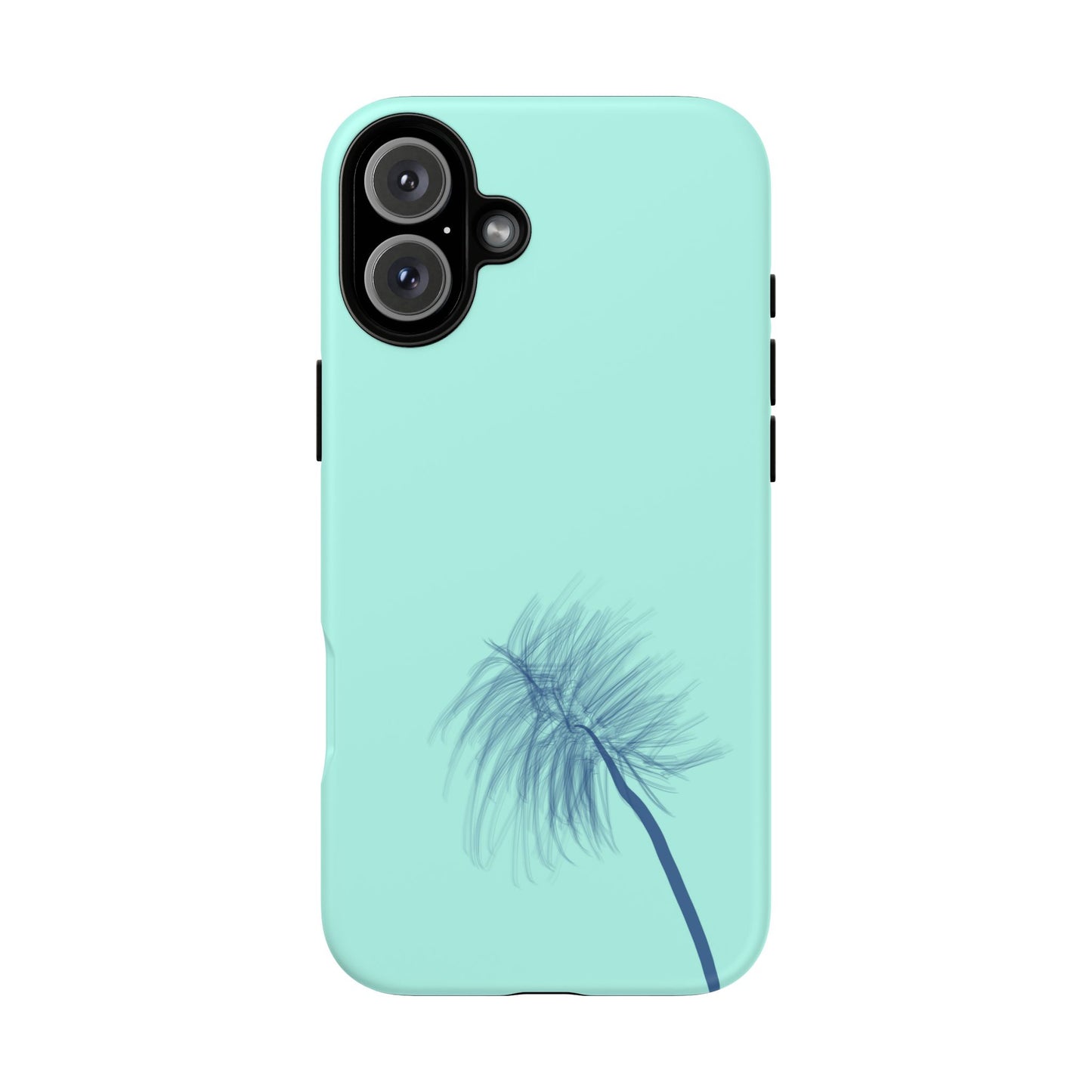 Dandelion Blowball Phone Case Aqua