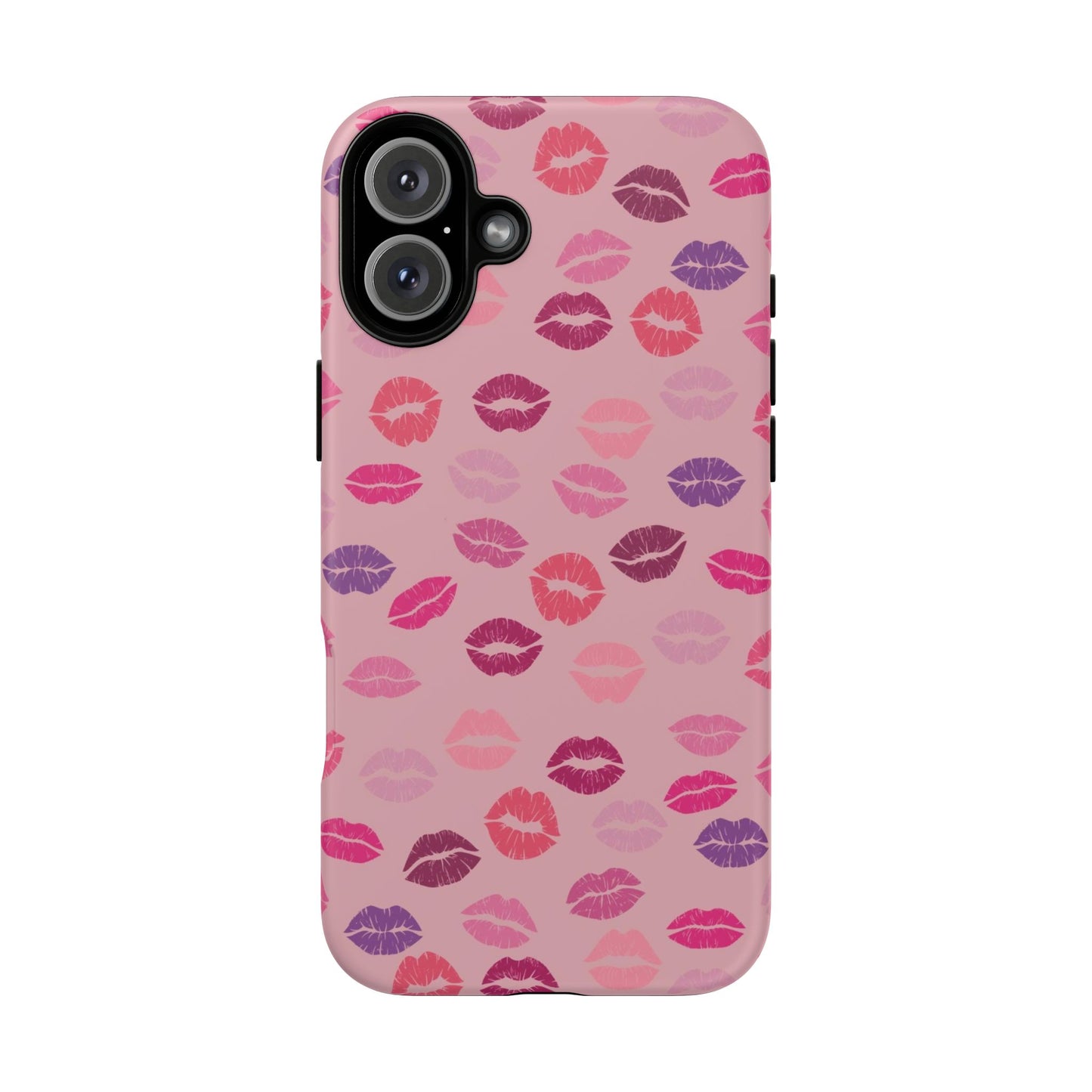 Lipstick Kisses Phone Case Pink