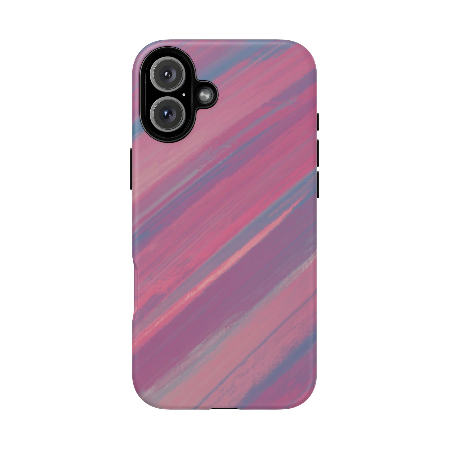 Striped Phone Case Pink