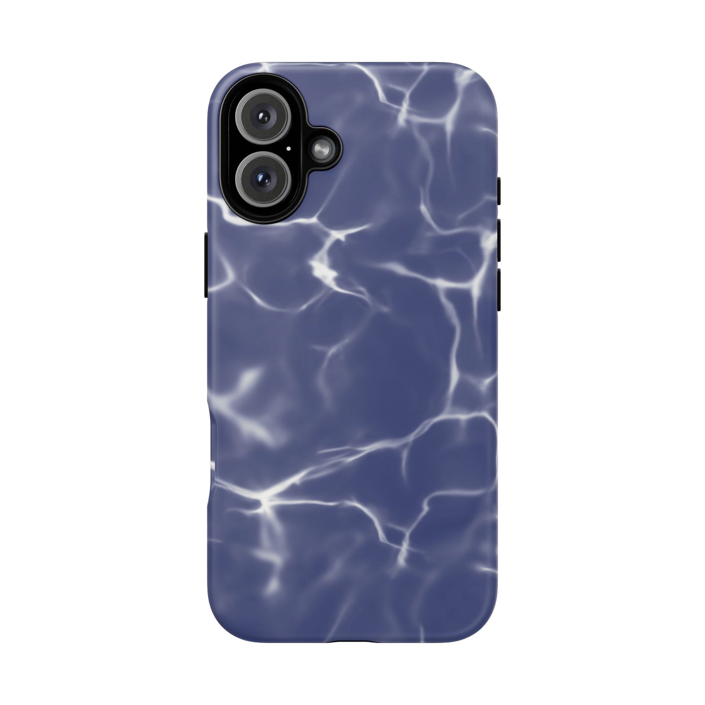 Marble Print Phone Case Dark Blue