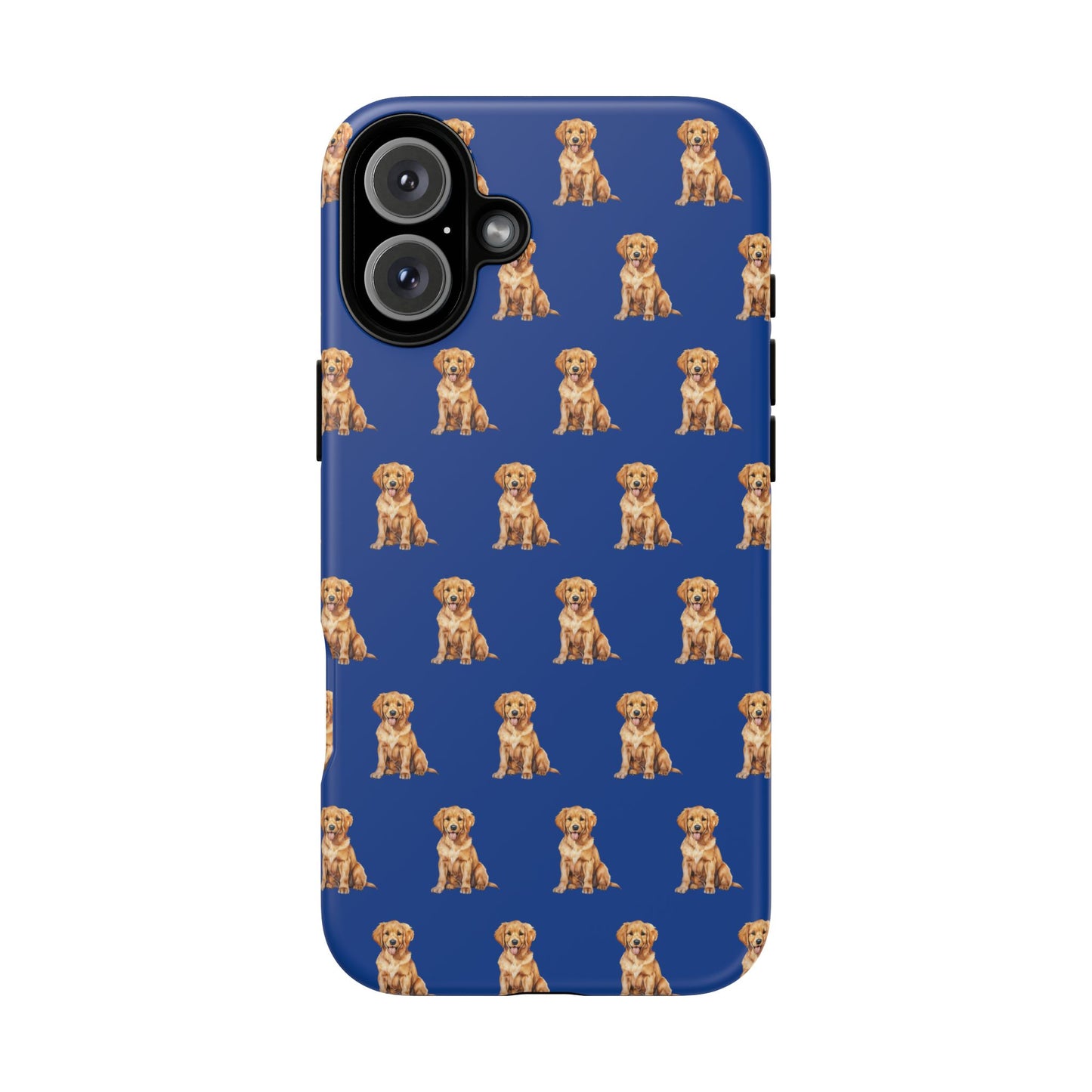 Golden Retriever Phone Case Blue