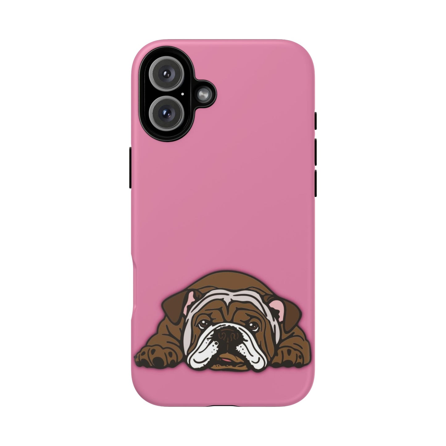 Bulldog Phone Case Pink