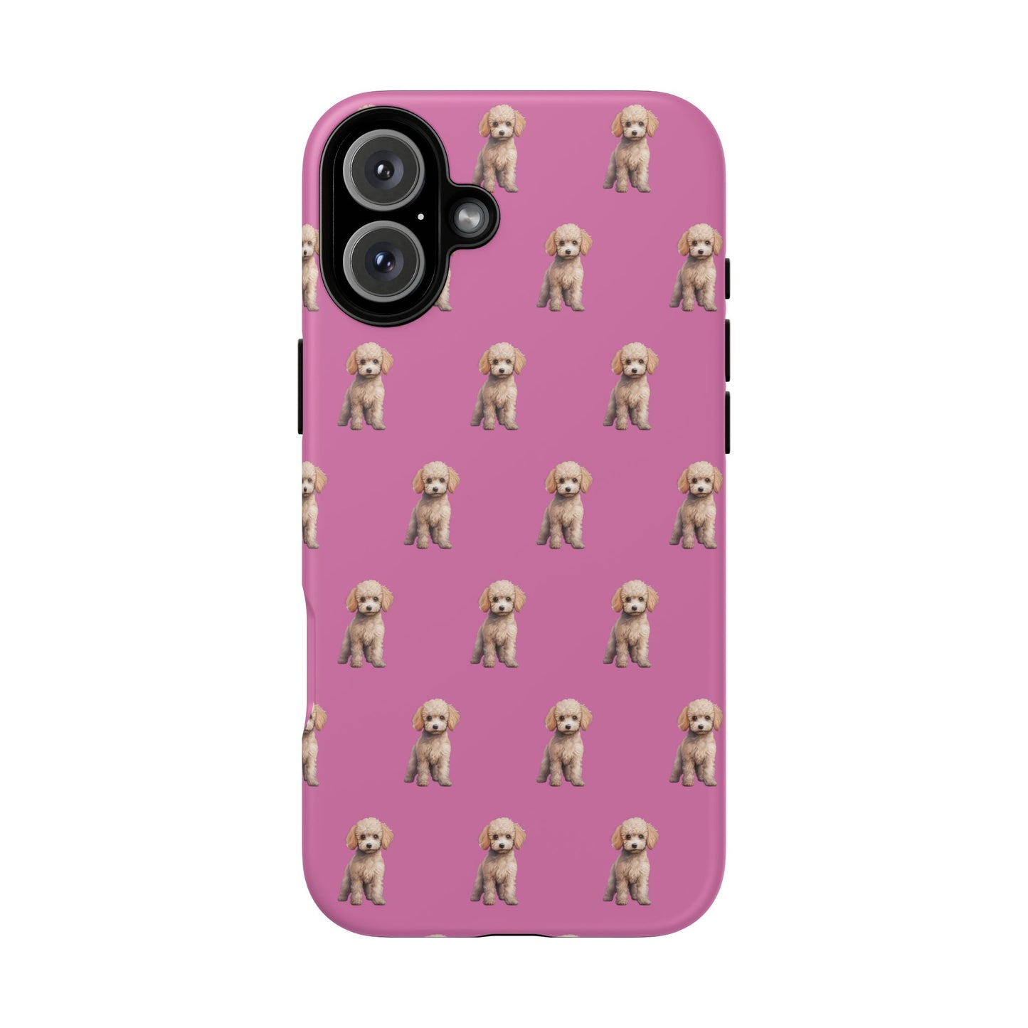 Poodle Phone Case Pink