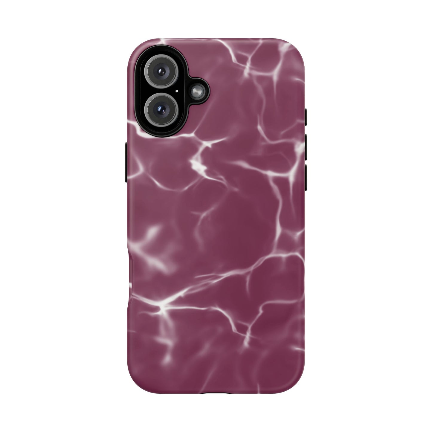 Marble Print Phone Case Maroon