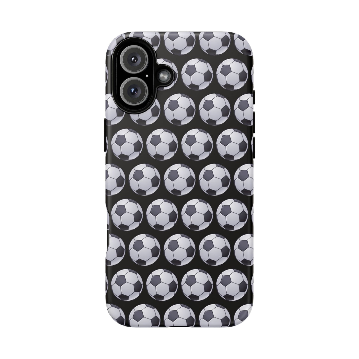 Soccer Ball Phone Case Black