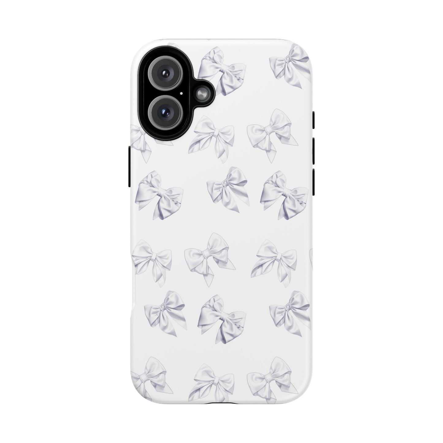 Bow Phone Case White on White