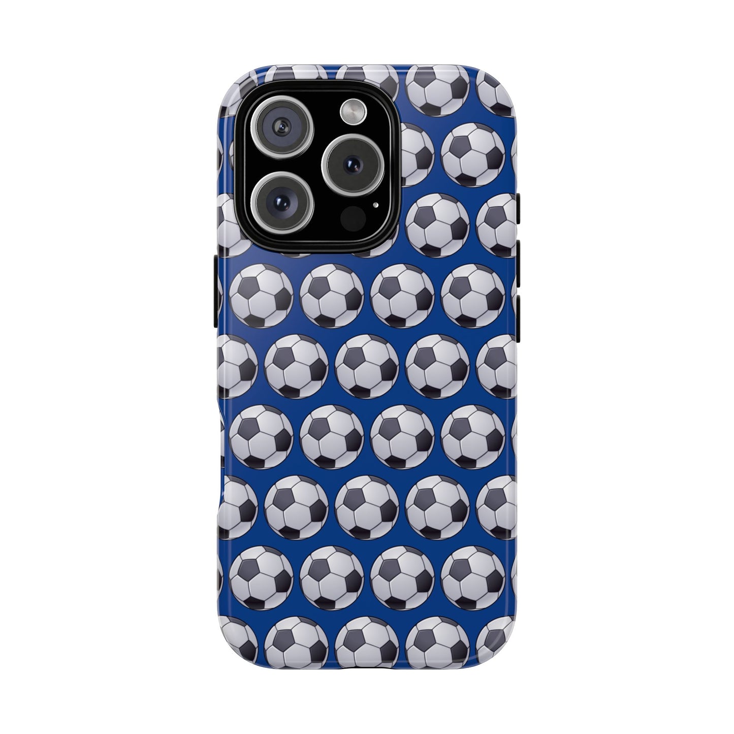 Soccer Ball Phone Case Blue