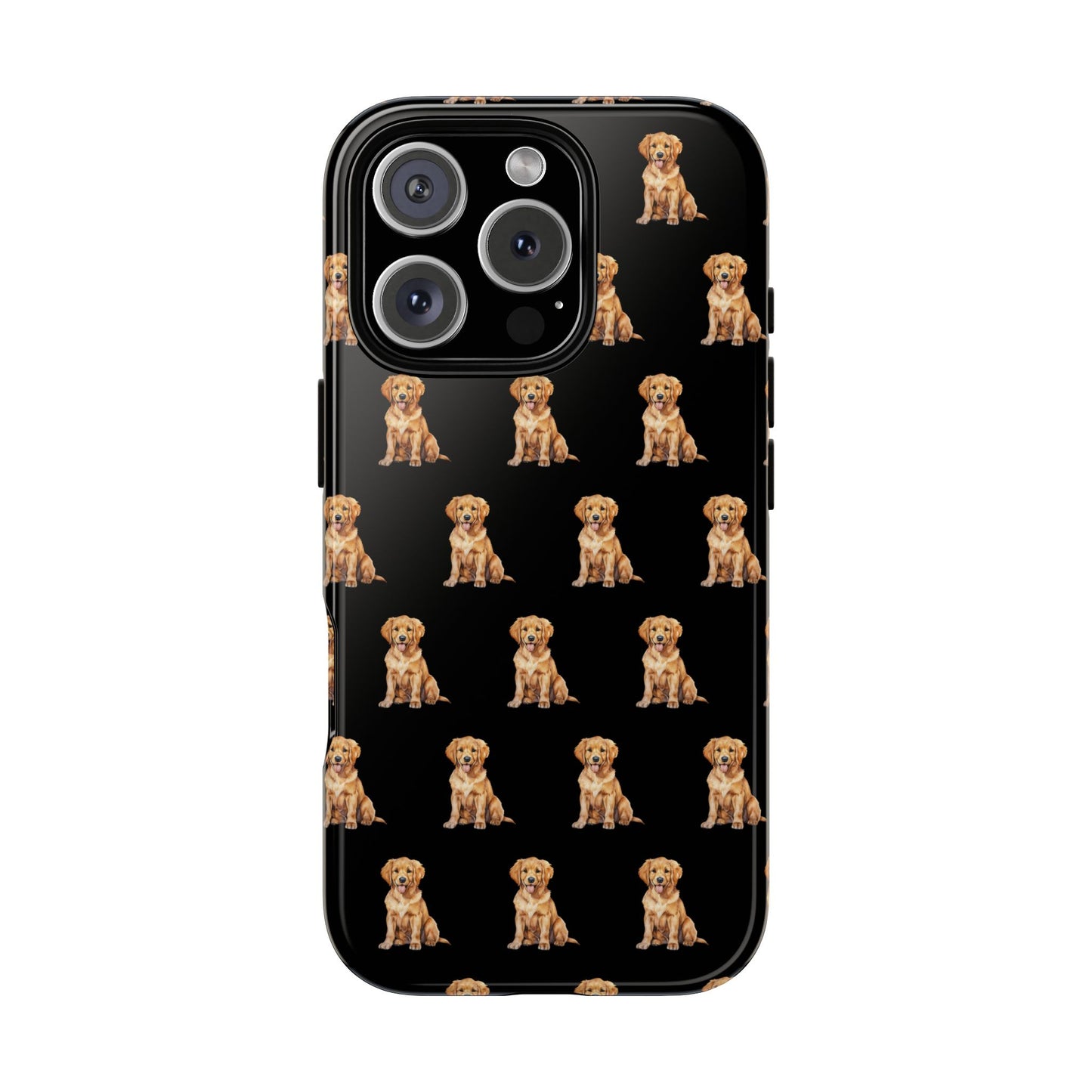 Golden Retriever Phone Case Black