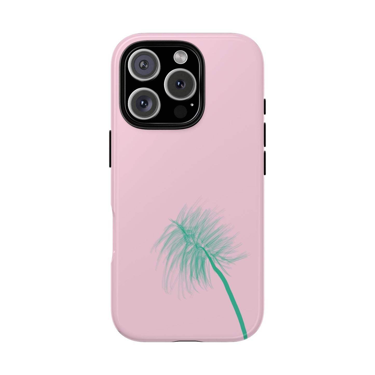 Dandelion Blowball Phone Case Pink