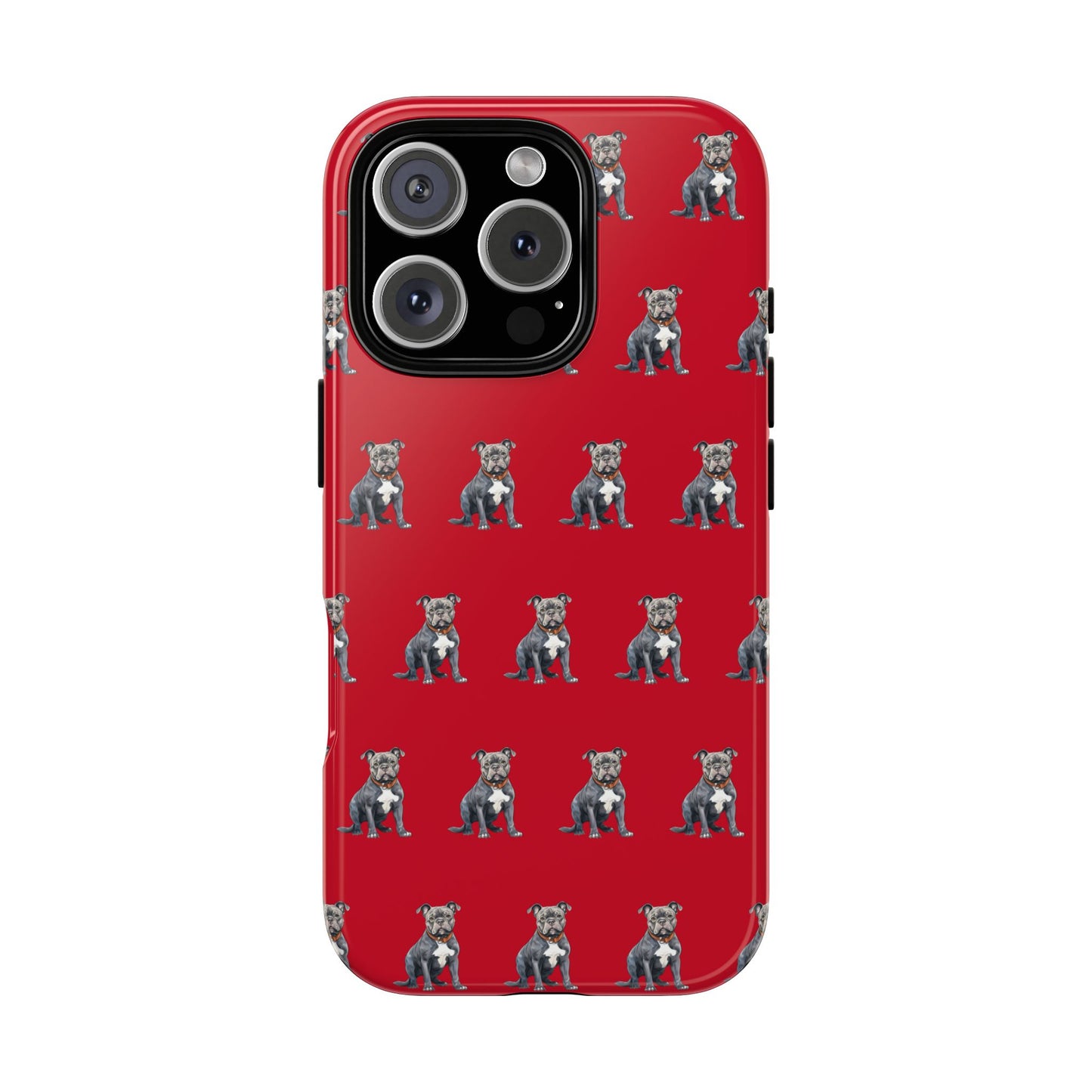 Pitbull Phone Case Red