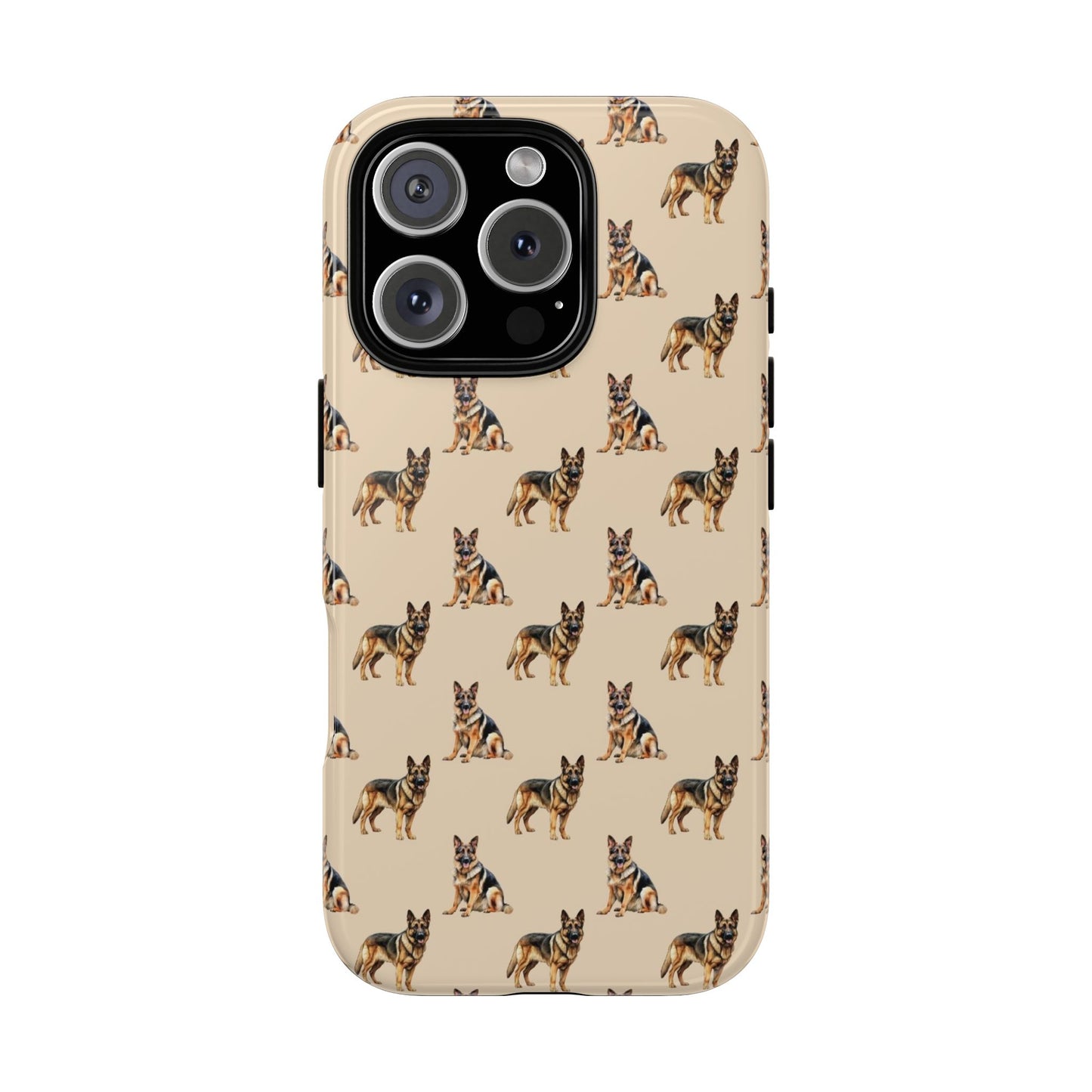 German Shepherd Phone Case Cream