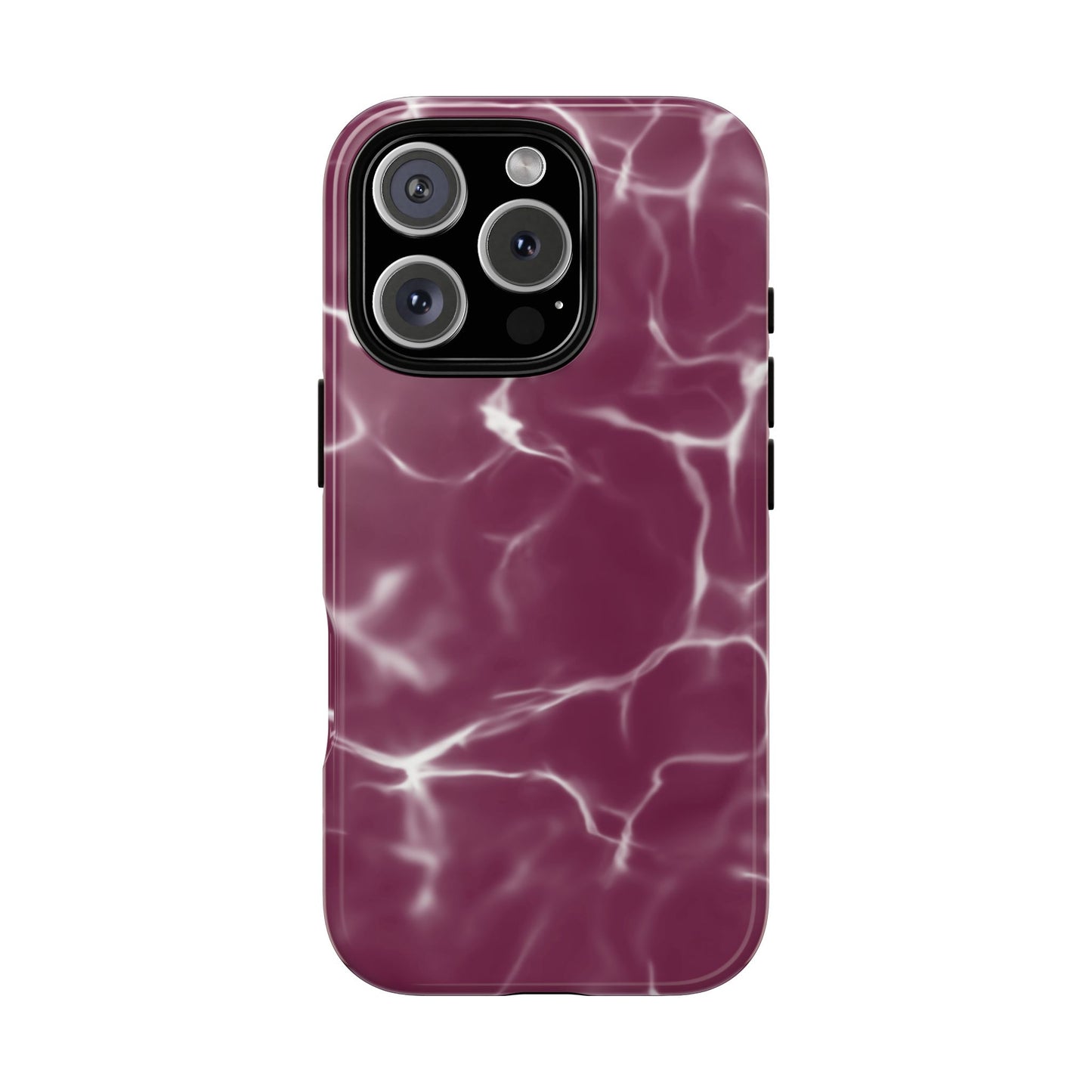 Marble Print Phone Case Maroon