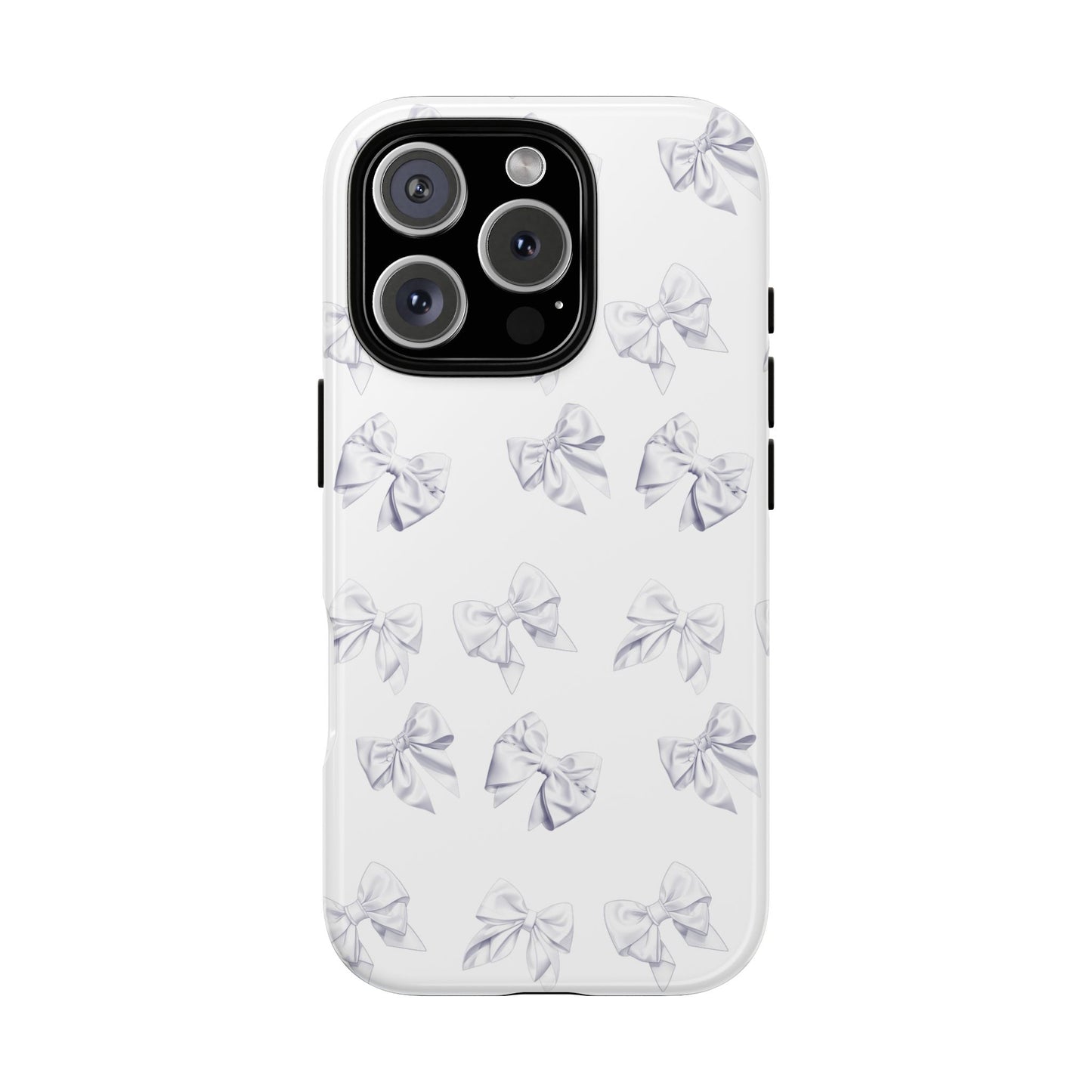 Bow Phone Case White on White