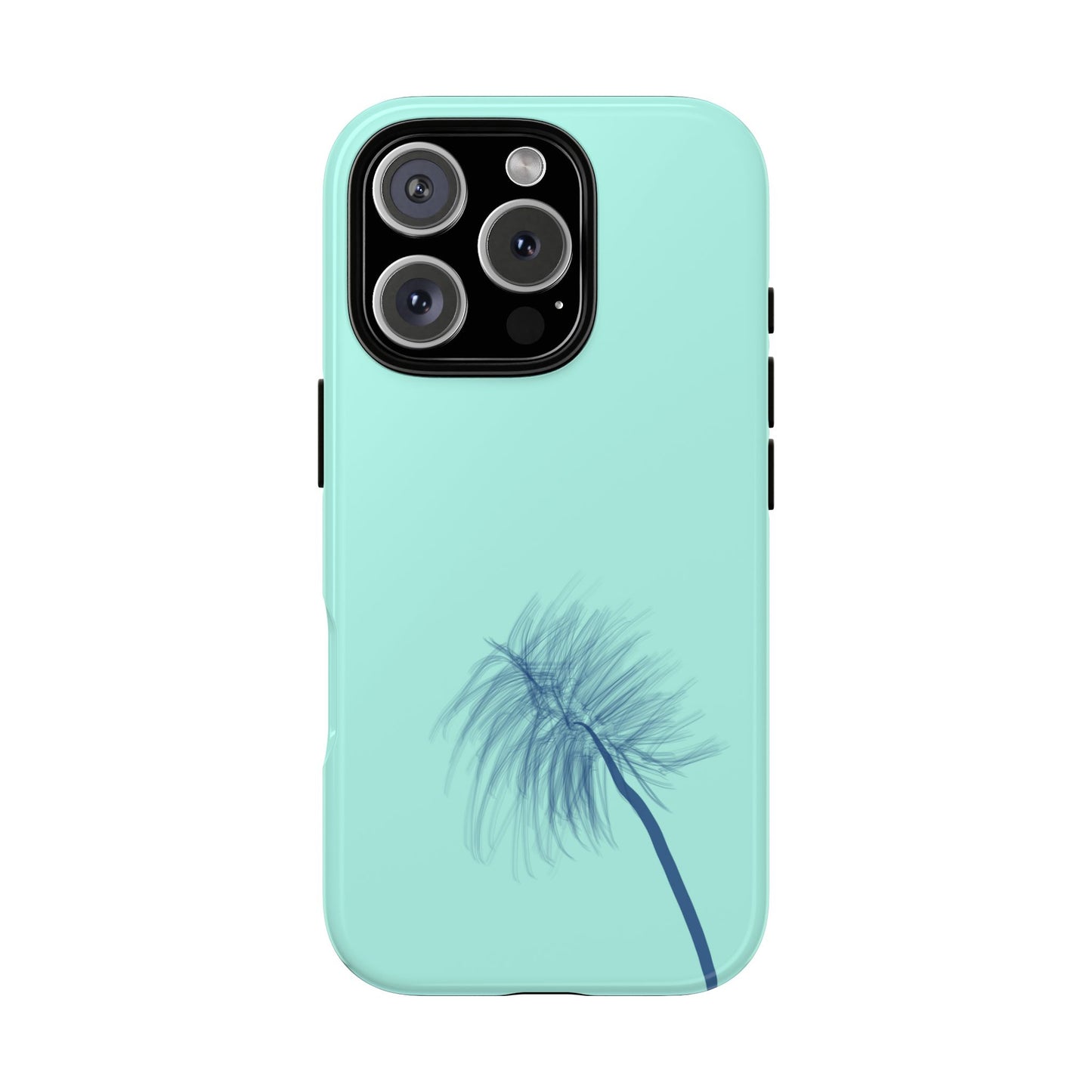 Dandelion Blowball Phone Case Aqua