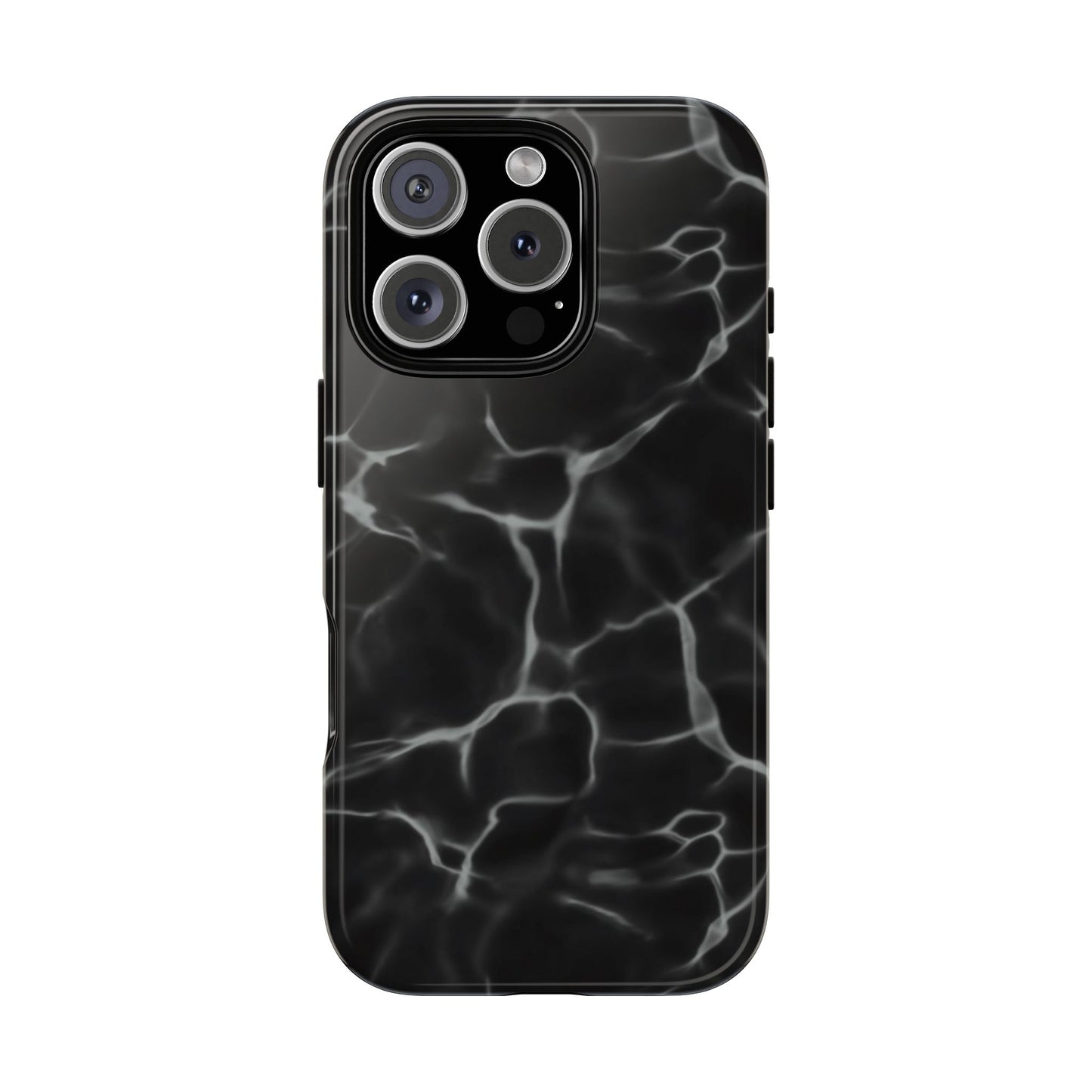 Marble Phone Case Black White