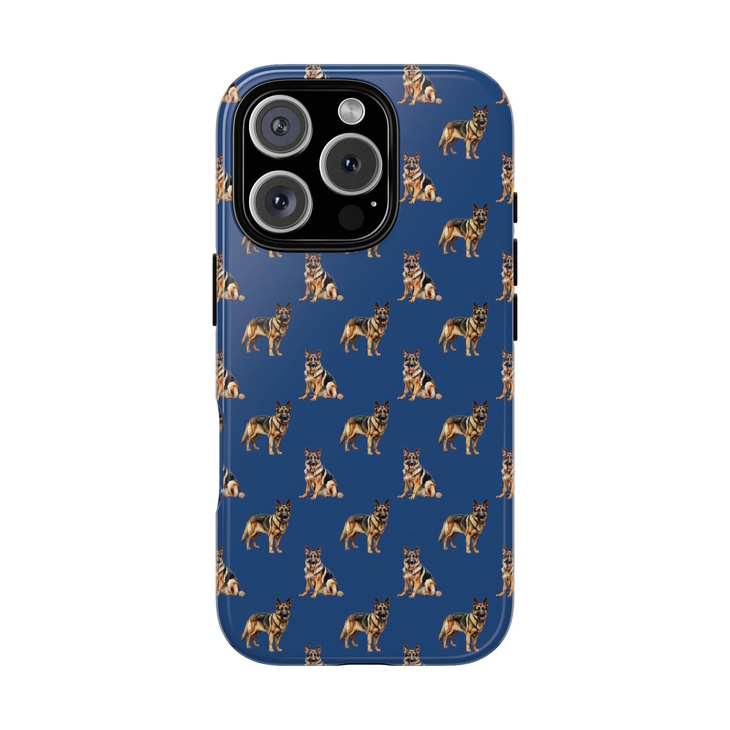 German Shepherd Phone Case Blue