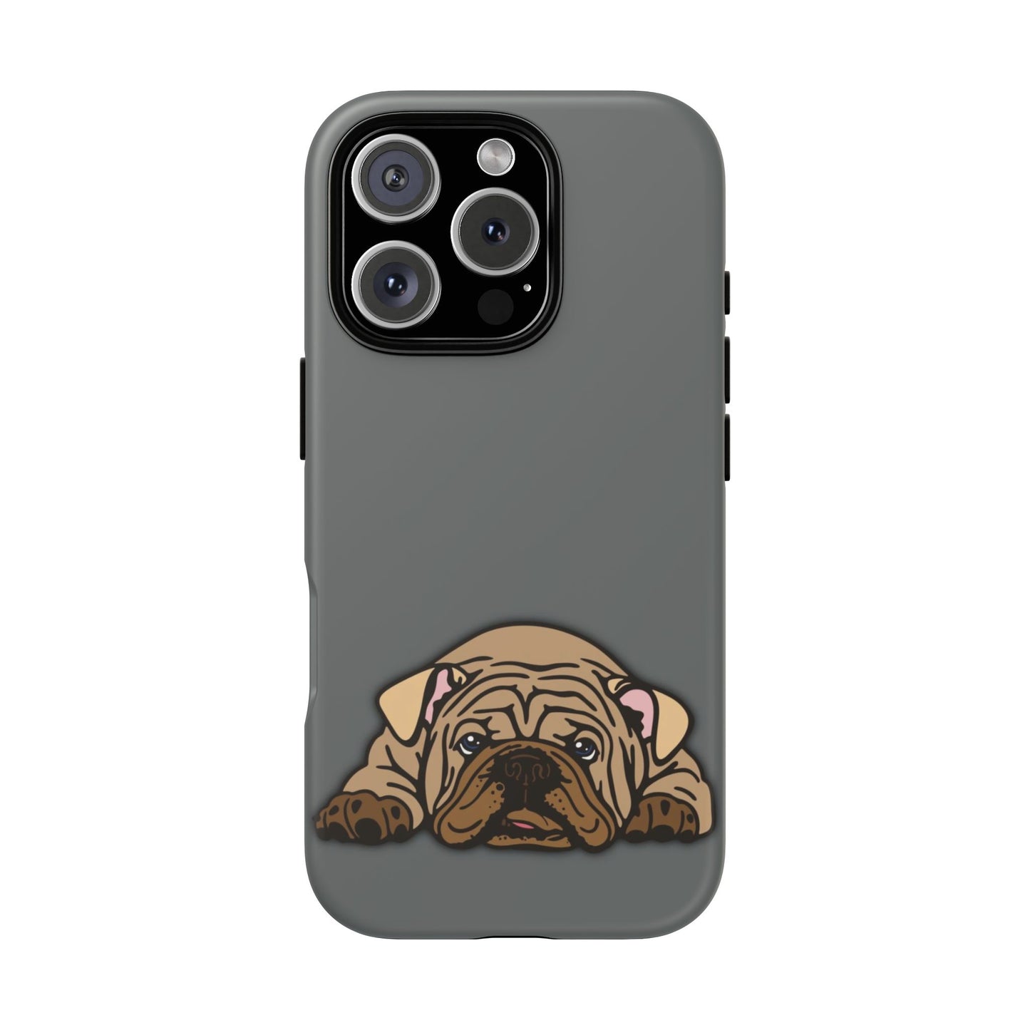 Bulldog Phone Case Gray