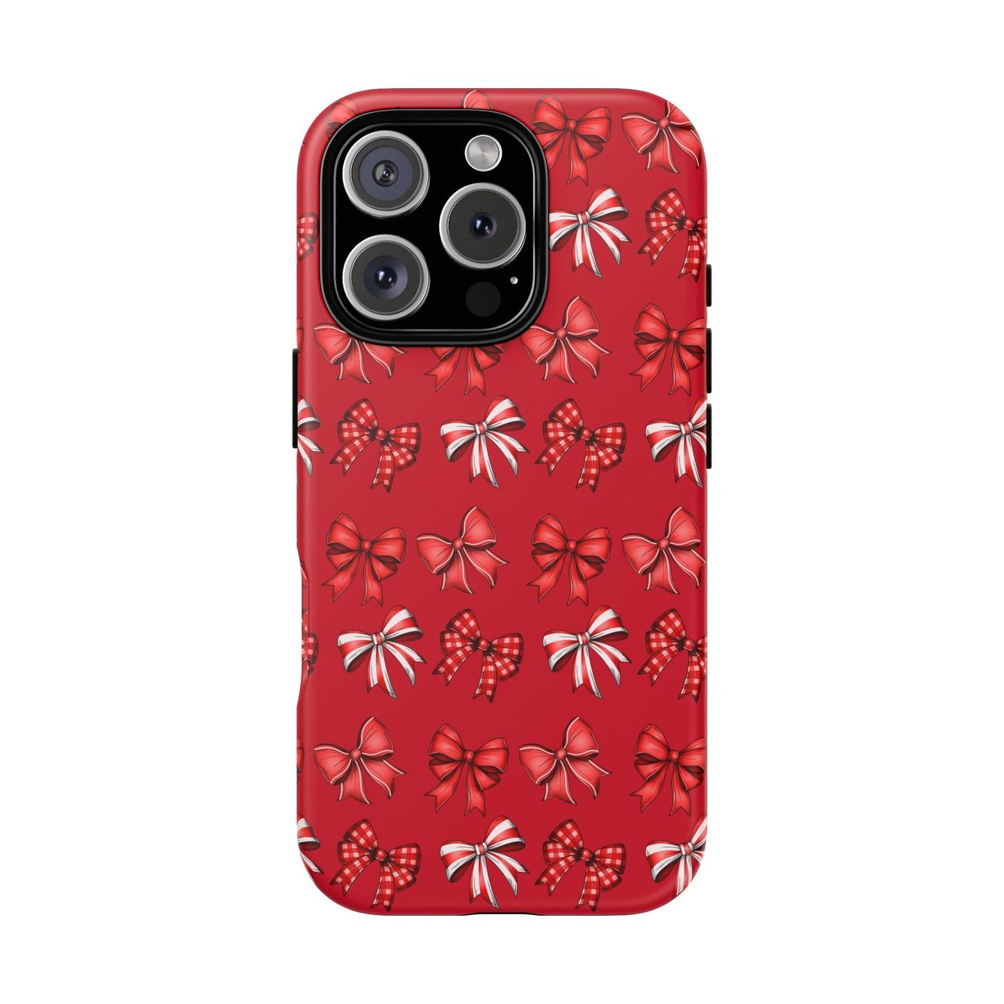 Christmas Bow Phone Case Red