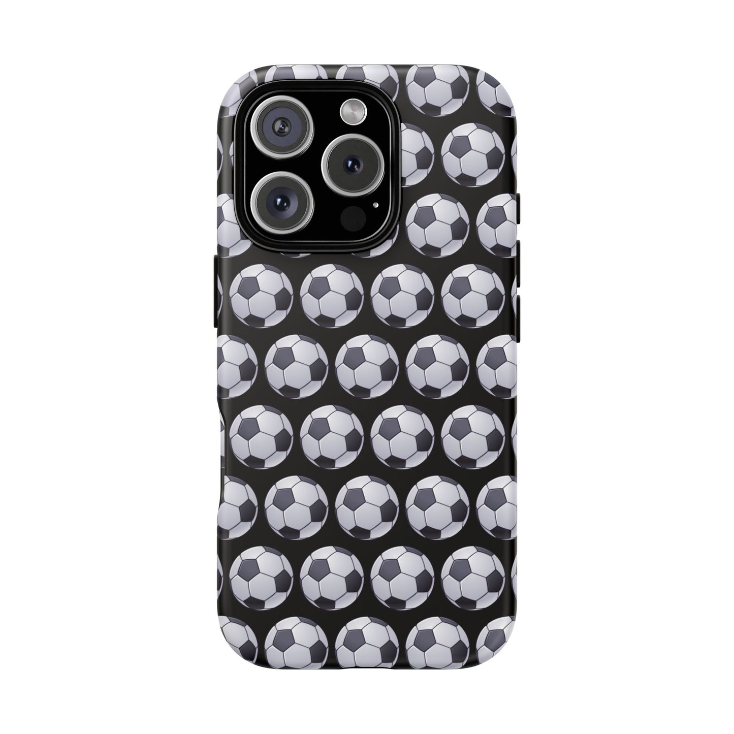 Soccer Ball Phone Case Black