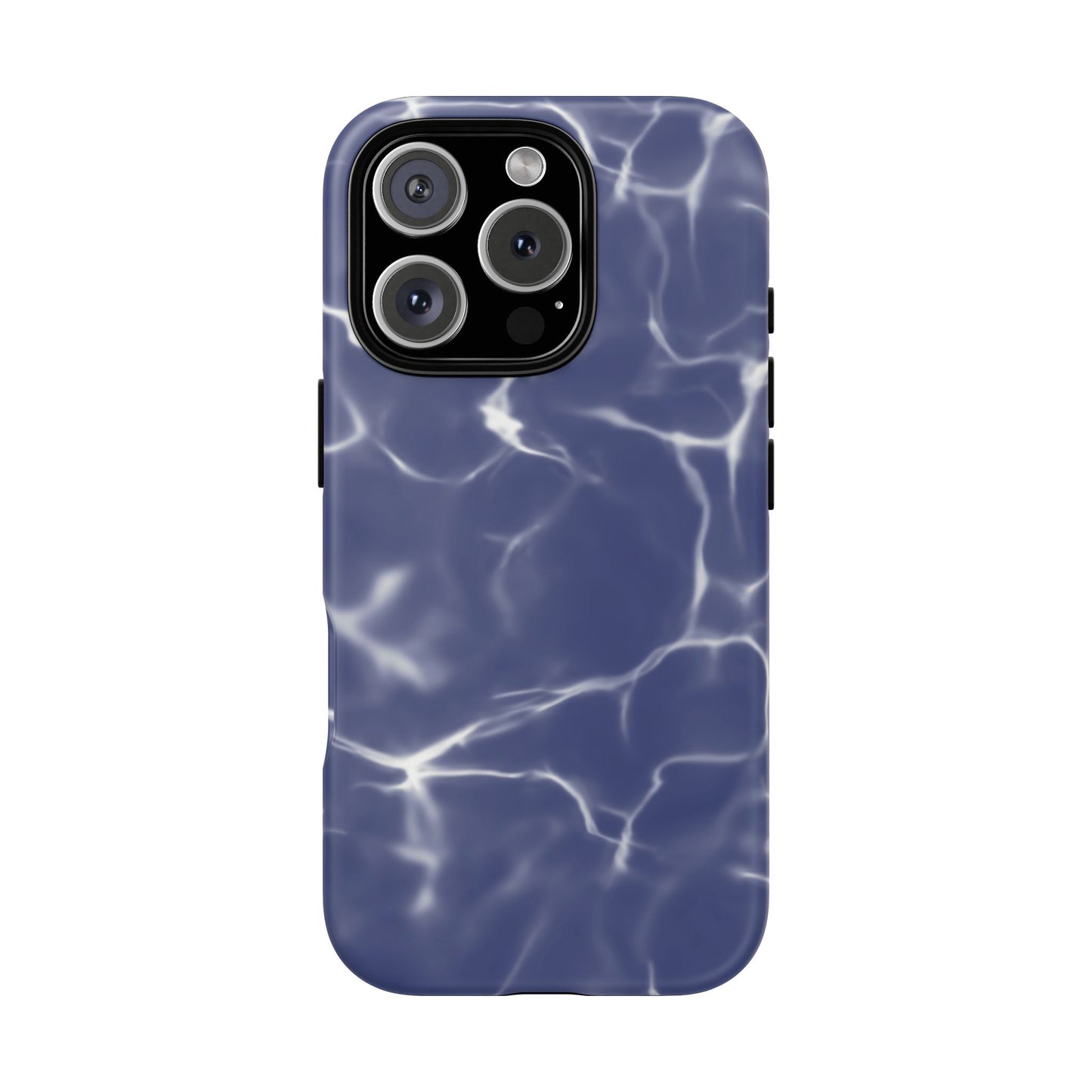 Marble Print Phone Case Dark Blue