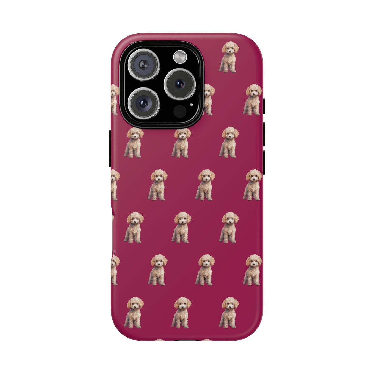 Poodle Phone Case Berry