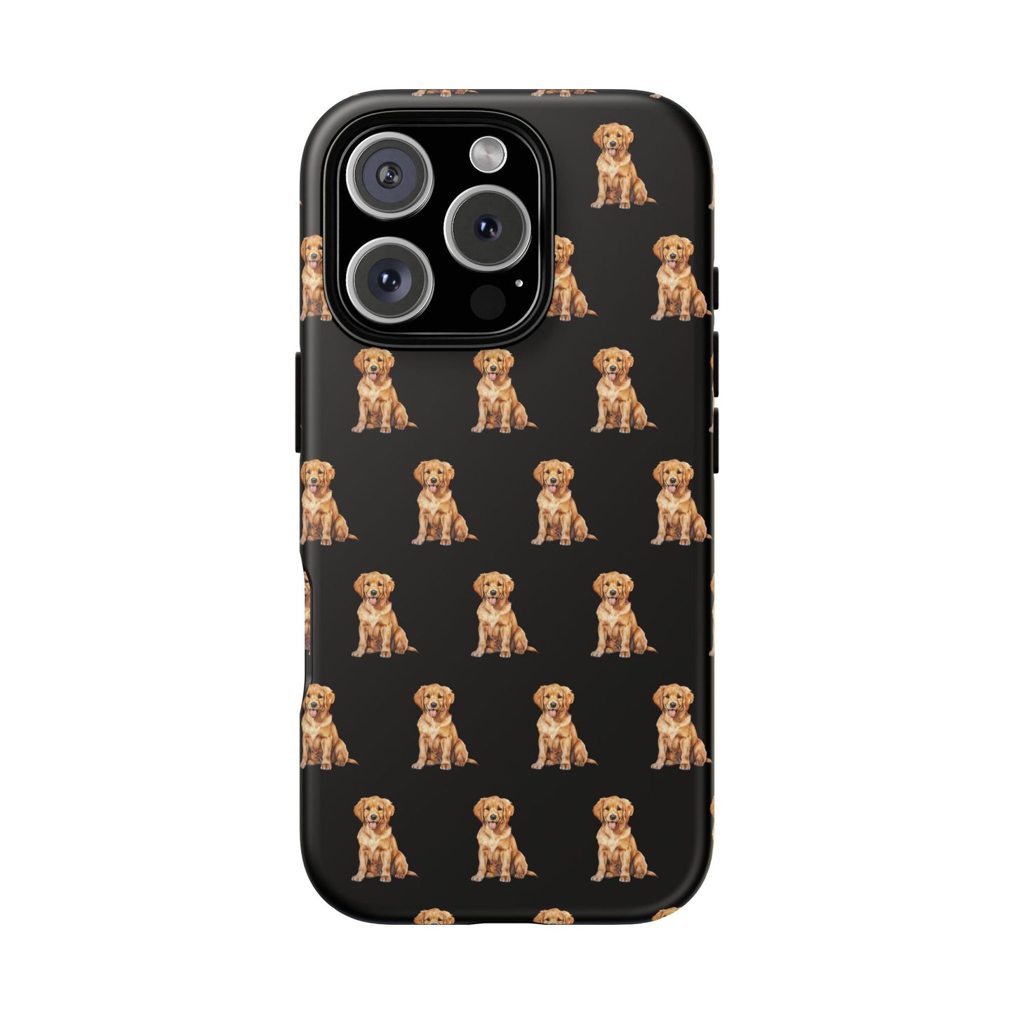 Golden Retriever Phone Case Black