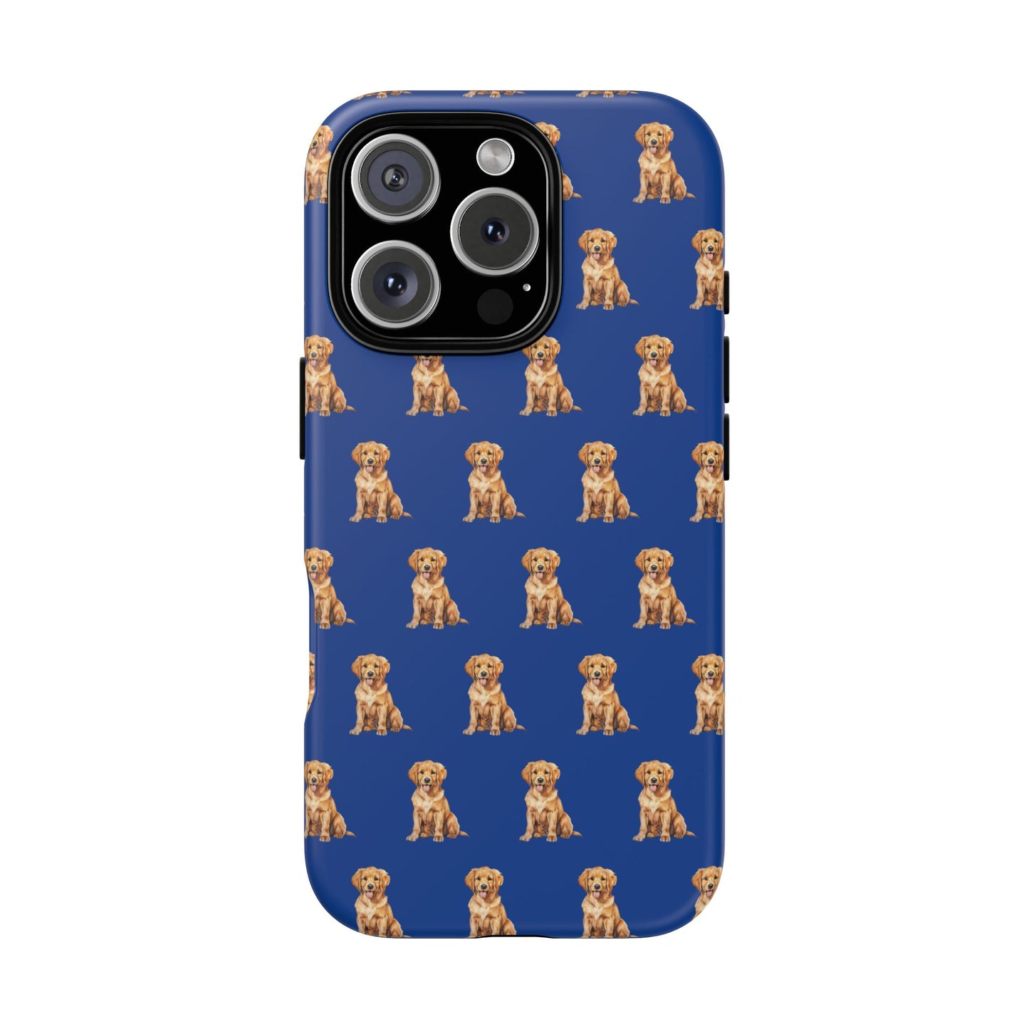 Golden Retriever Phone Case Blue