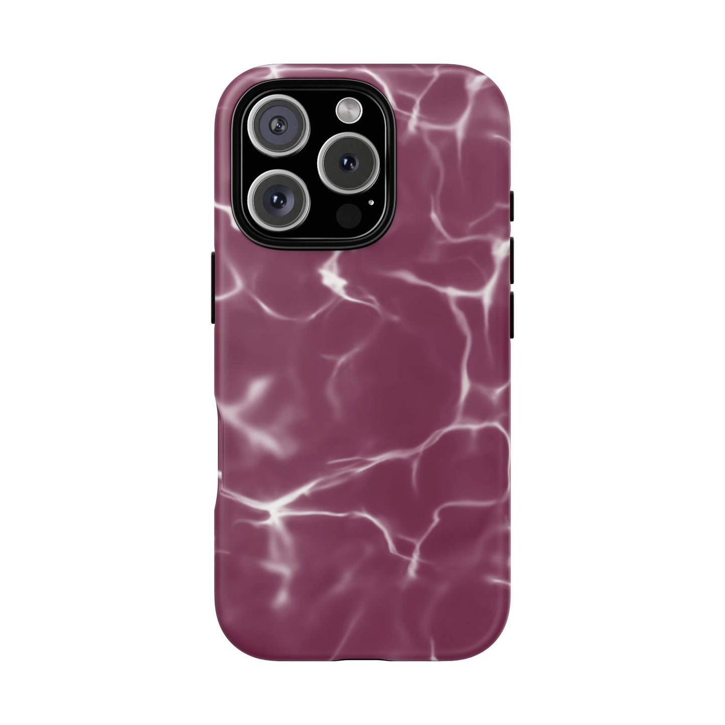 Marble Print Phone Case Maroon