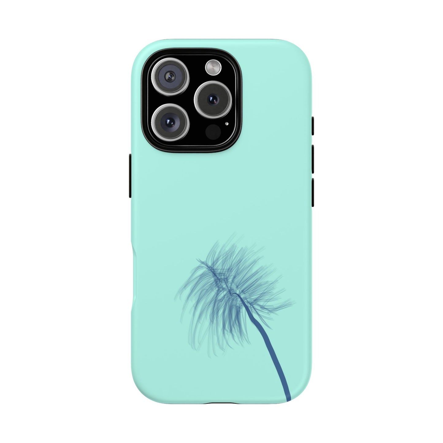 Dandelion Blowball Phone Case Aqua