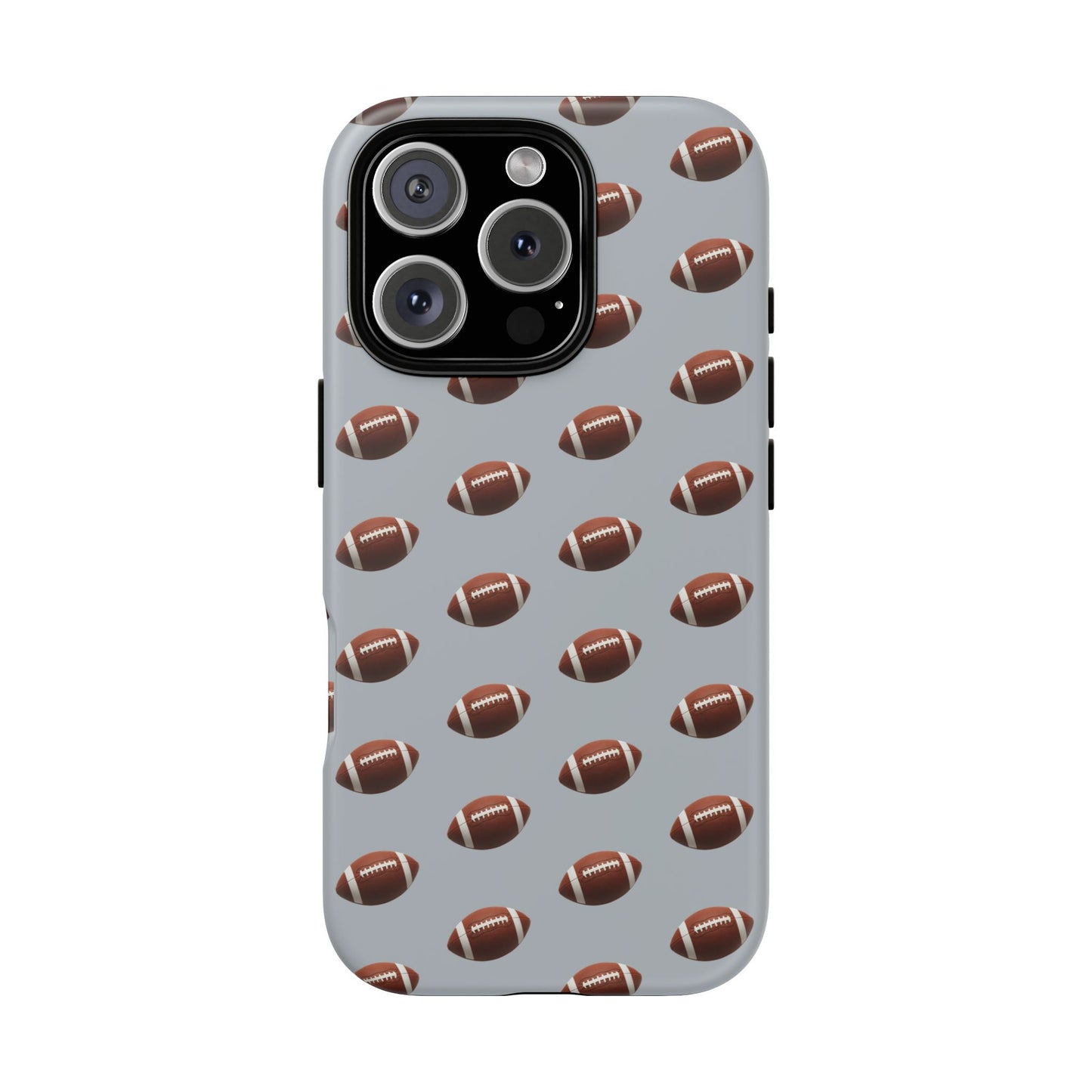 Football Phone Case Silver