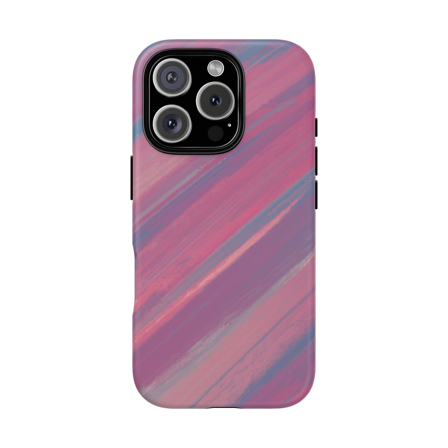 Striped Phone Case Pink