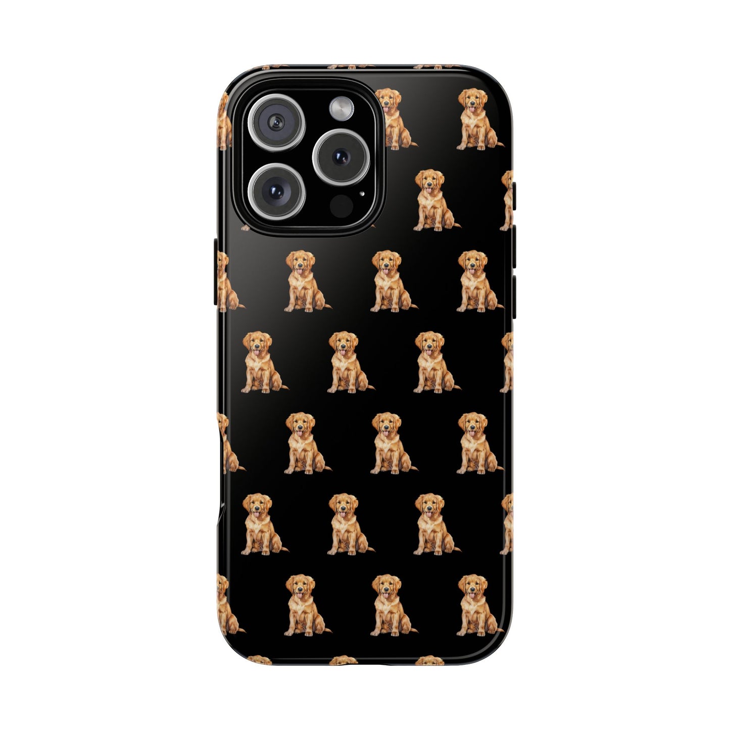 Golden Retriever Phone Case Black