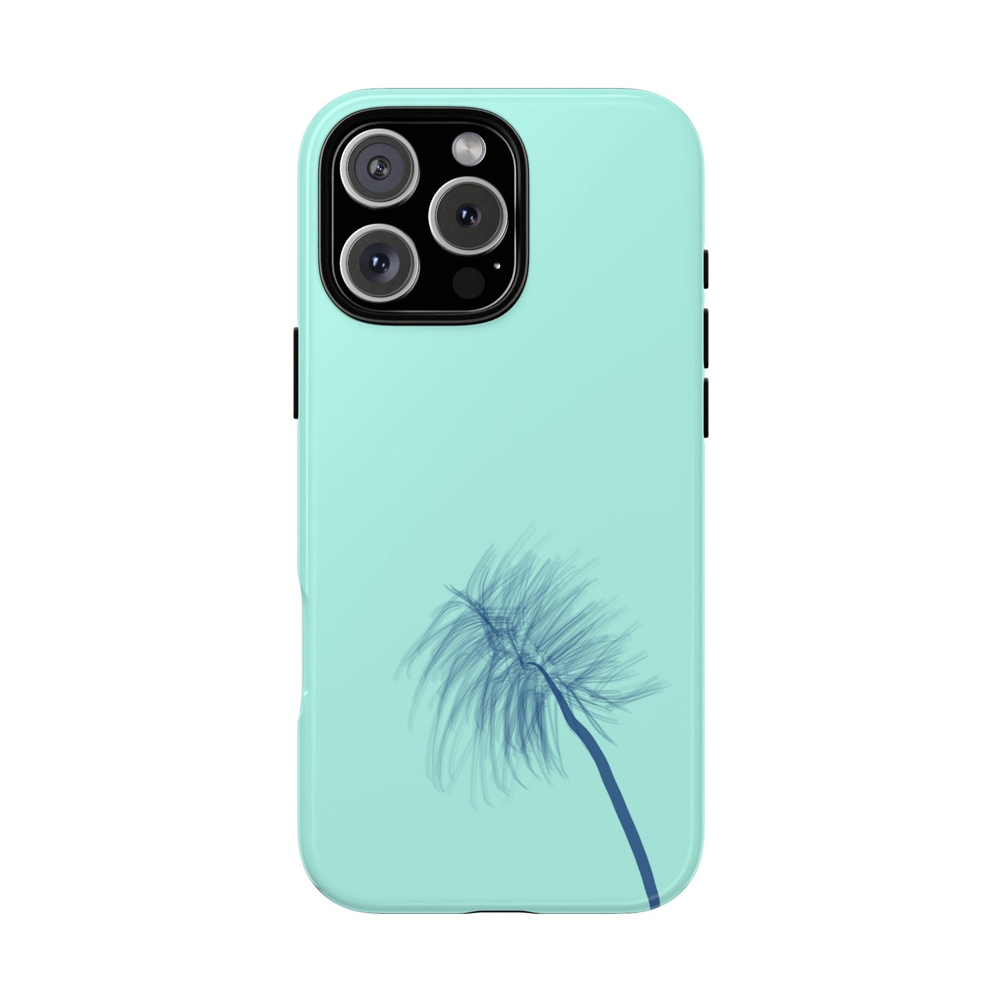 Dandelion Blowball Phone Case Aqua