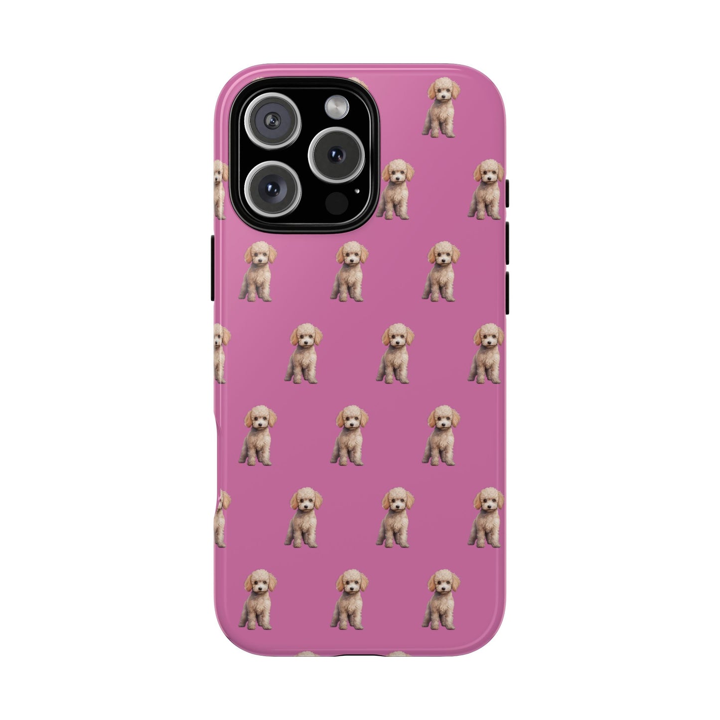 Poodle Phone Case Pink