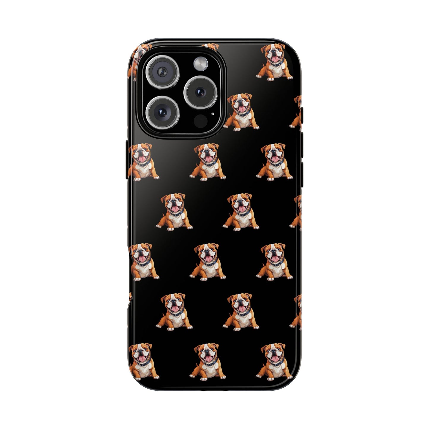 Bulldog Phone Case Black