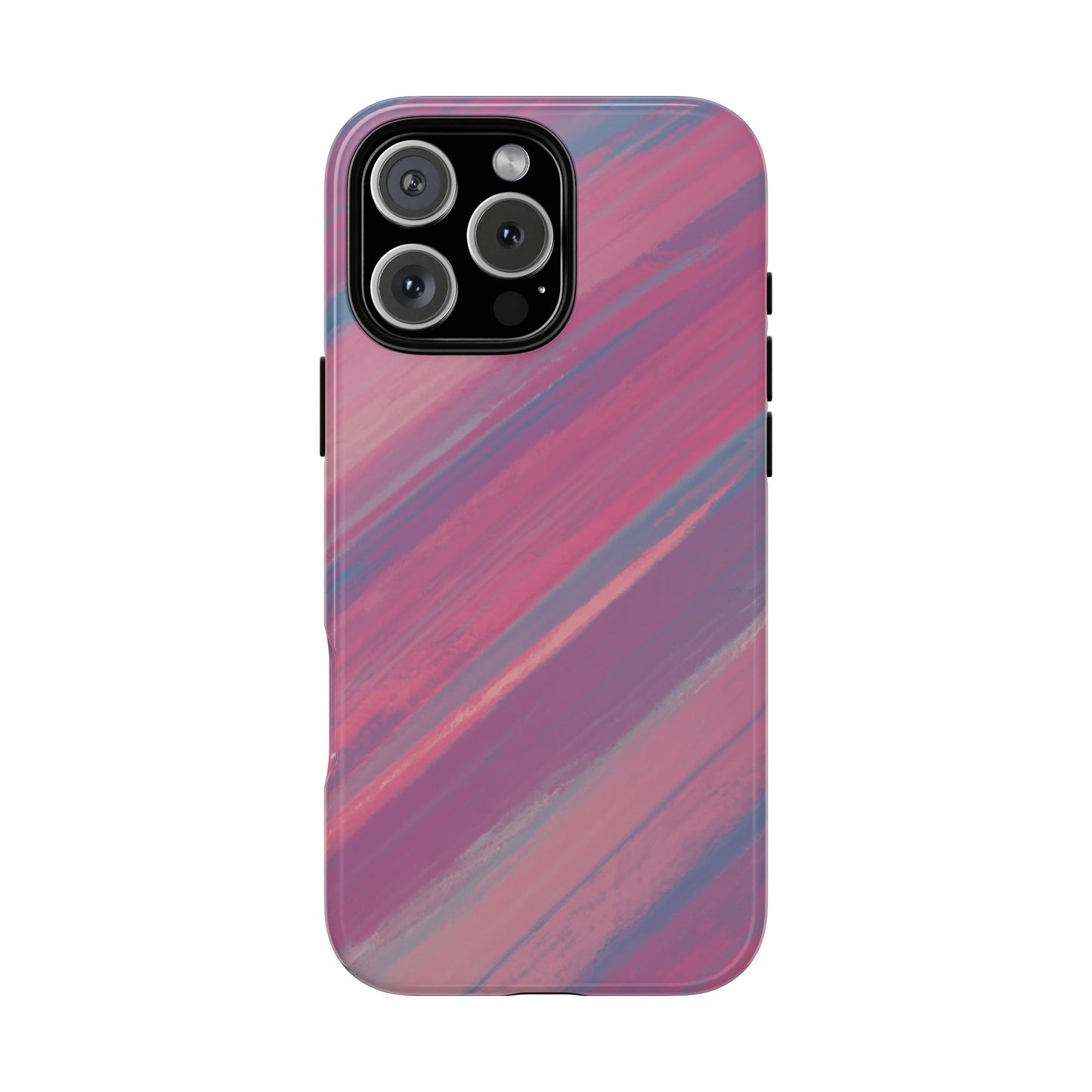 Striped Phone Case Pink