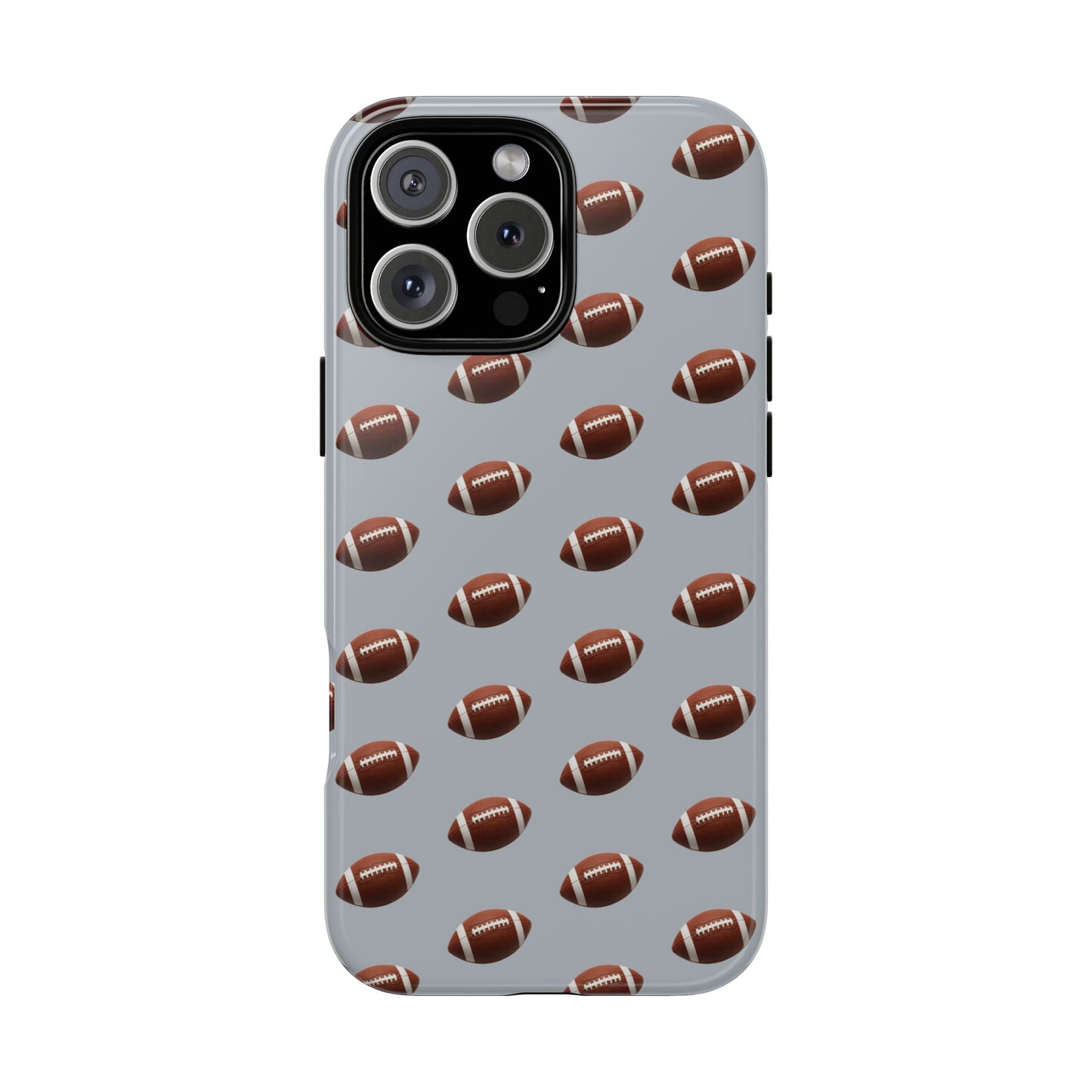 Football Phone Case Silver