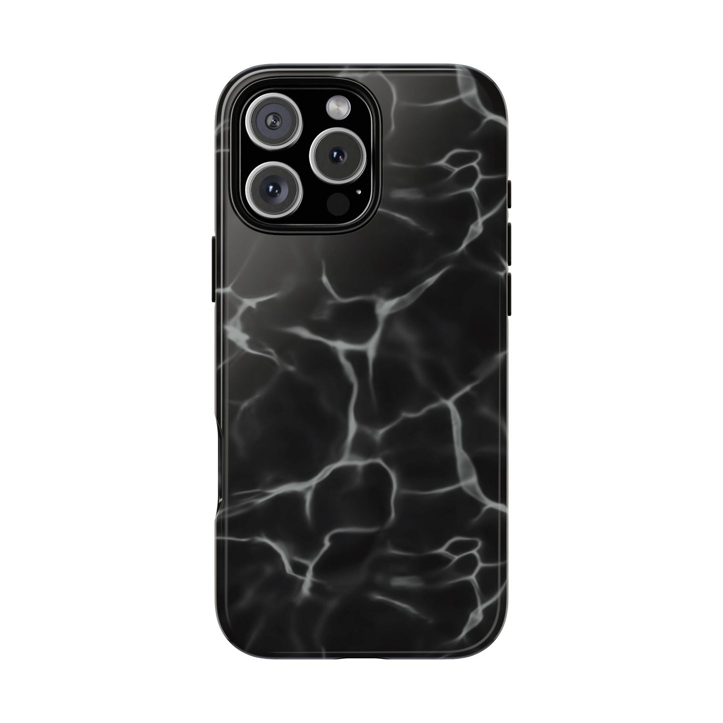 Marble Phone Case Black White